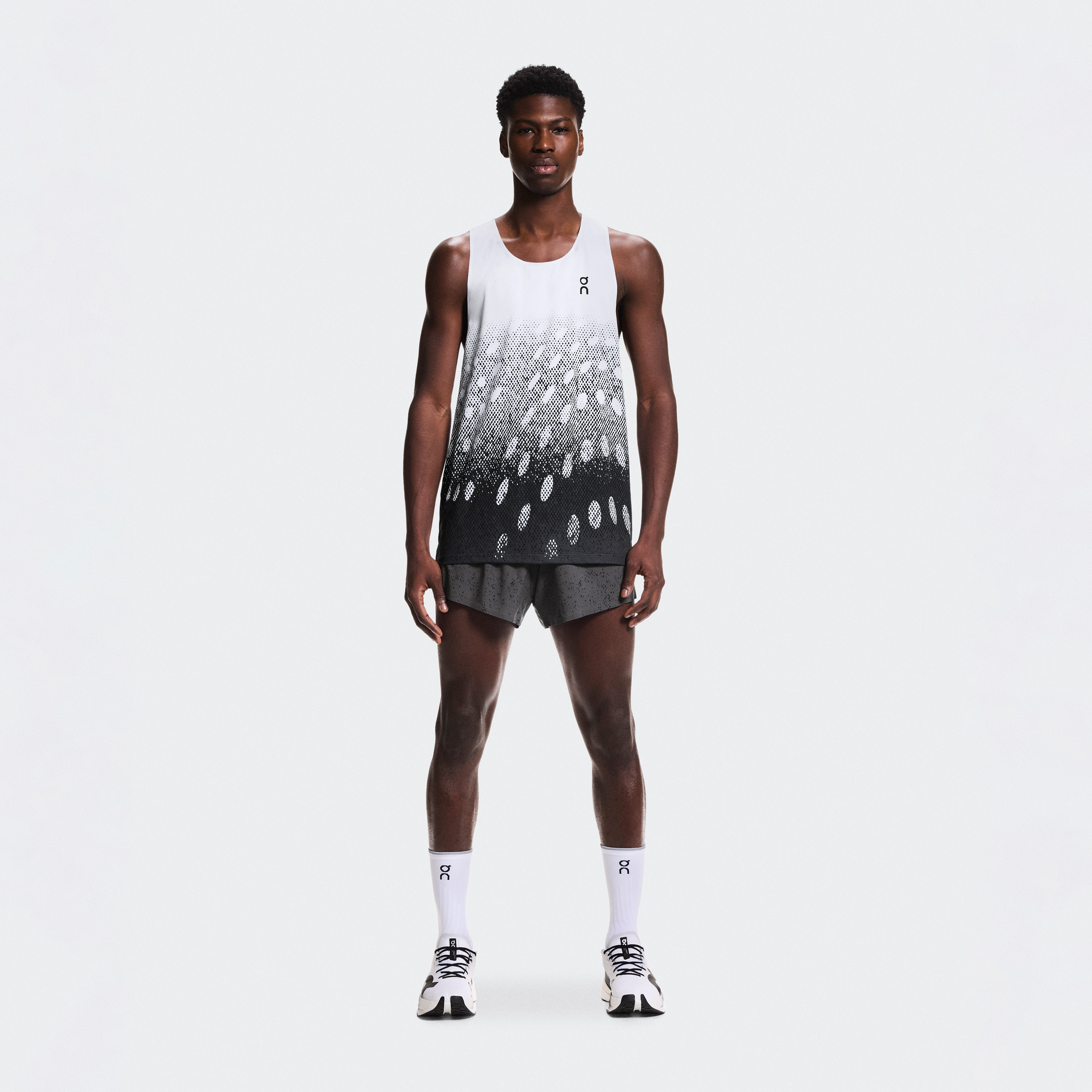 On Zero Shorts Gris Negro Hombre Hombre – Running de competición, entrenamiento en climas cálidos Pantalones cortos