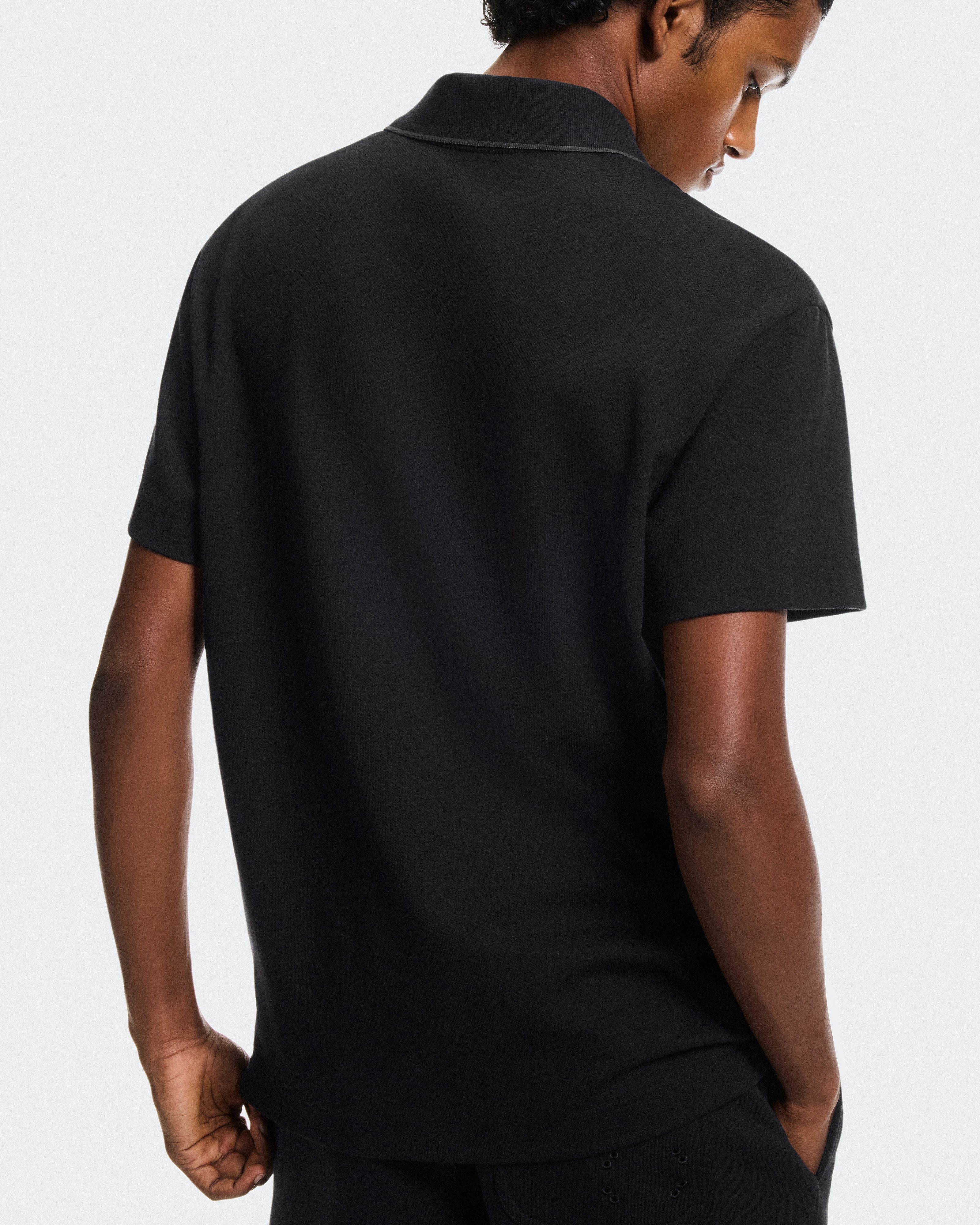 On Courtside Polo Black & Eclipse Men Tops and t-shirts