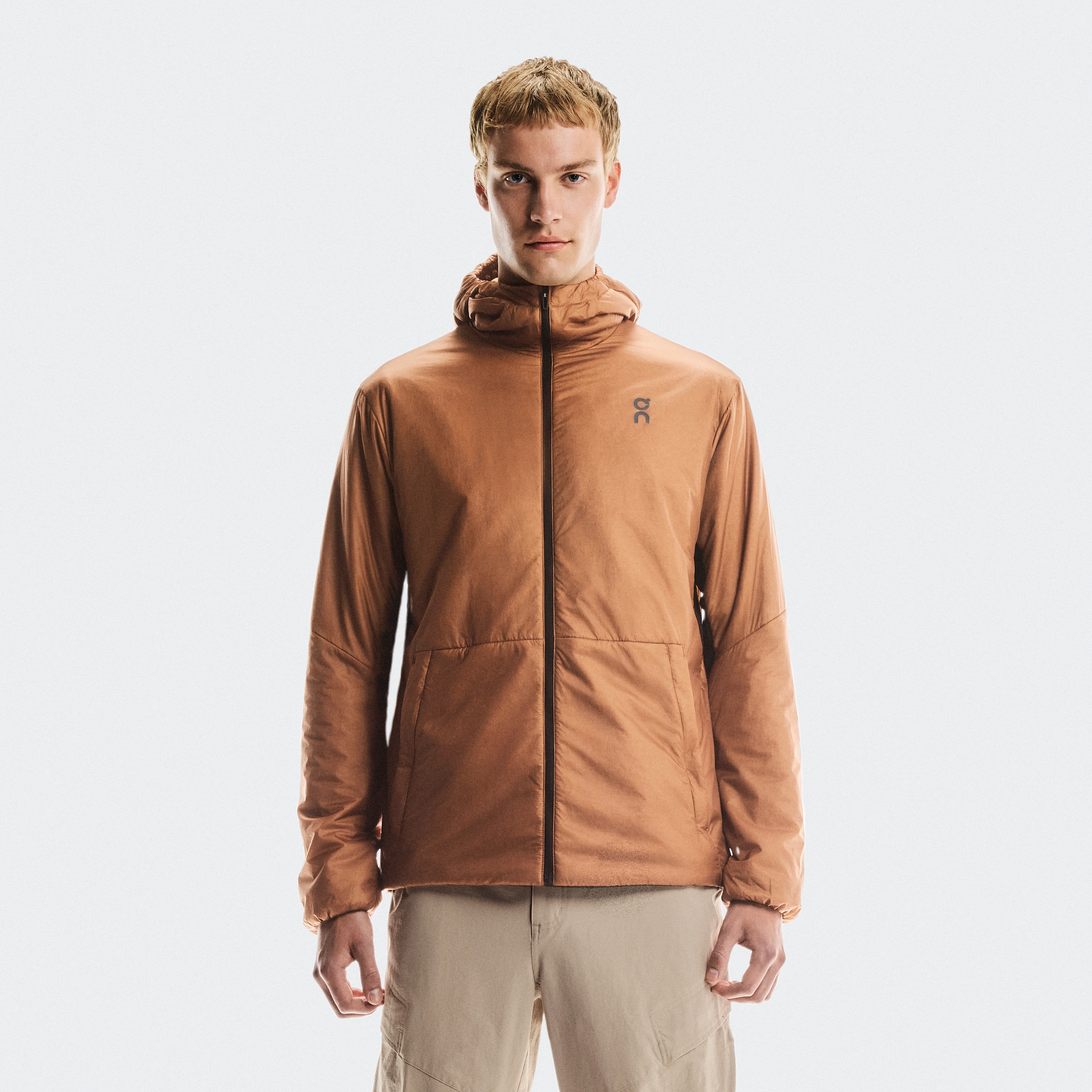 On Trek Jacket Insulated Naranja Hombre Hombre – Senderismo, climas fríos, aislamiento, outdoor Chaquetas