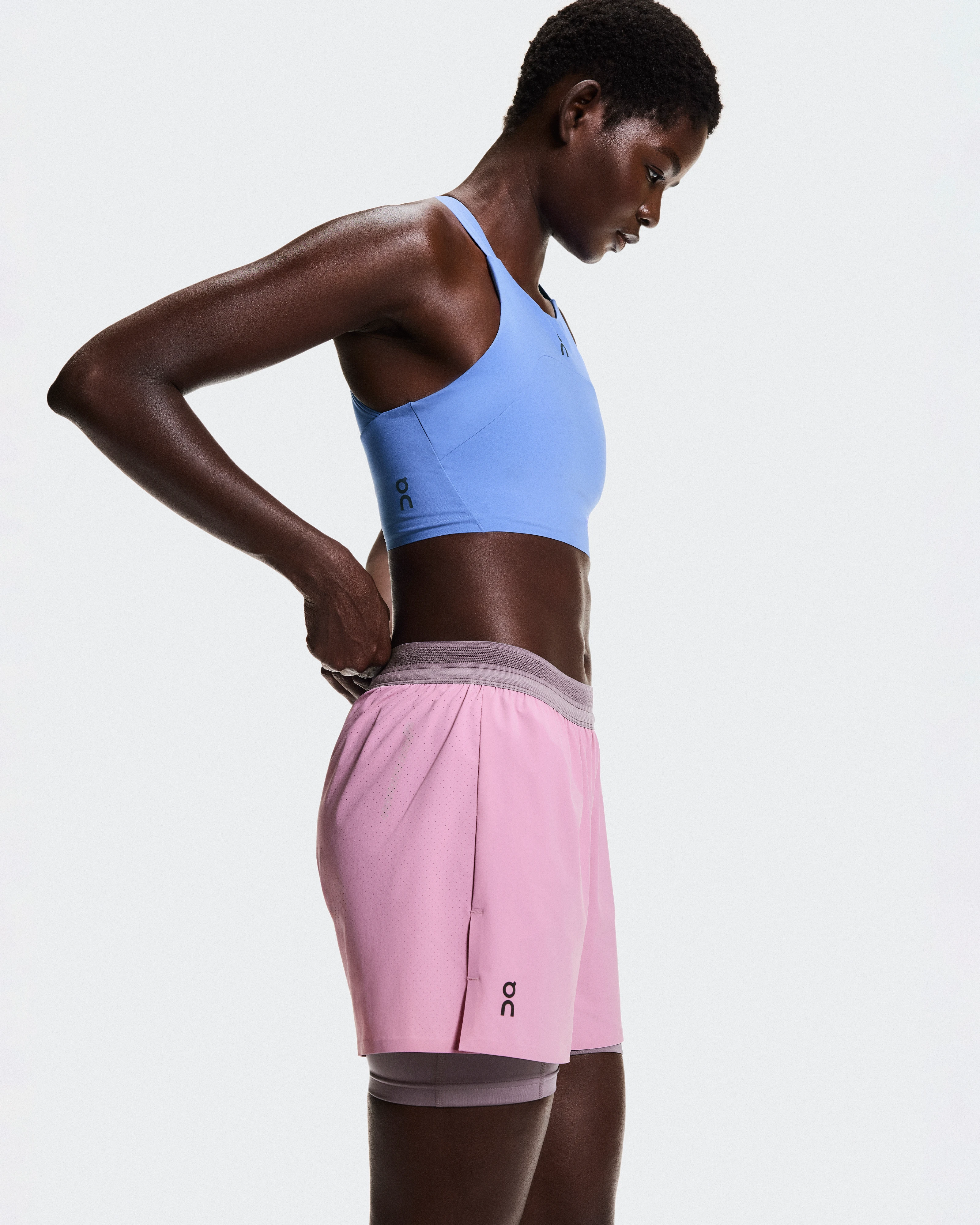 On 3" Performance 2/1 Shorts Sakura & Dewberry Women Shorts