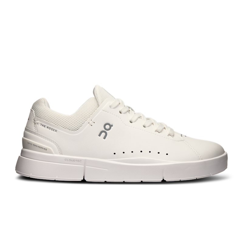 On Women's THE ROGER Advantage Lifestyle Shoe in White/Undyed, Size: 36.5, Recycled Polyester ️