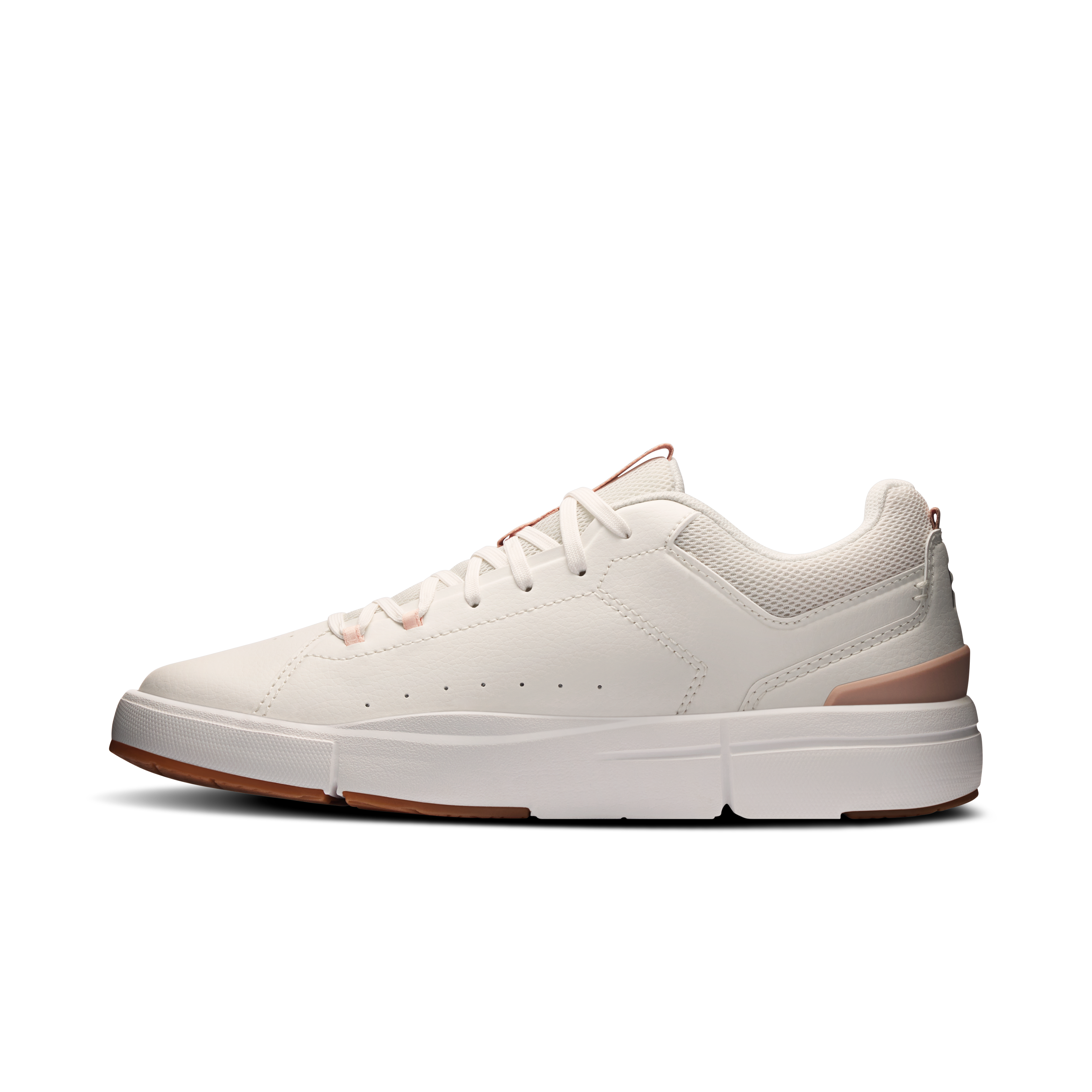 On THE ROGER Youth Ivory & Rosehip Youth Tennis Shoes
