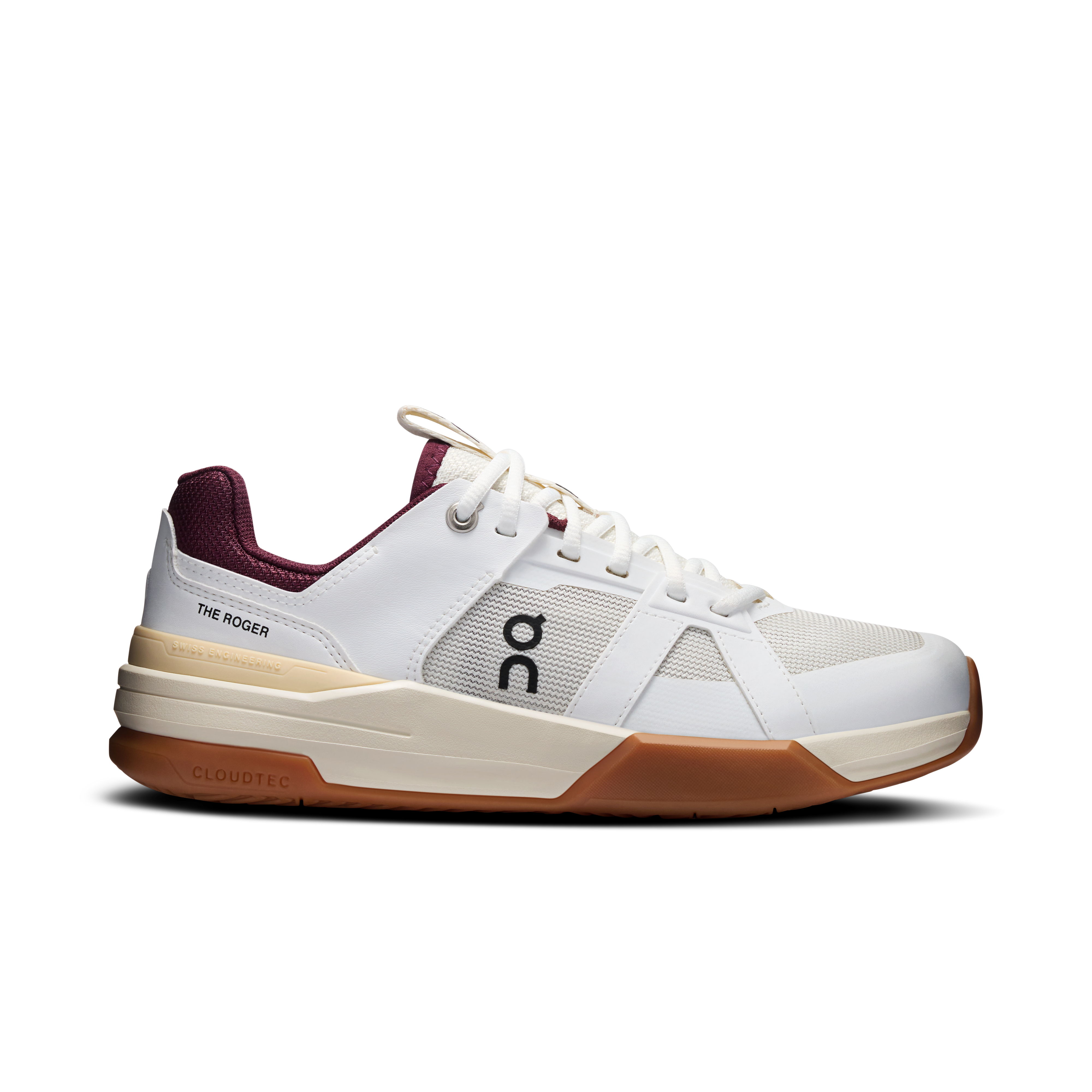 On THE ROGER Clubhouse Pro Youth White Red Youth Youth – All-day, 8-12 year olds, multi-sport Shoes