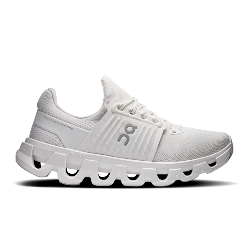 On Women's Cloudswift 4 AD Lifestyle Shoe in White/White, Size: 5.5, Recycled Polyester