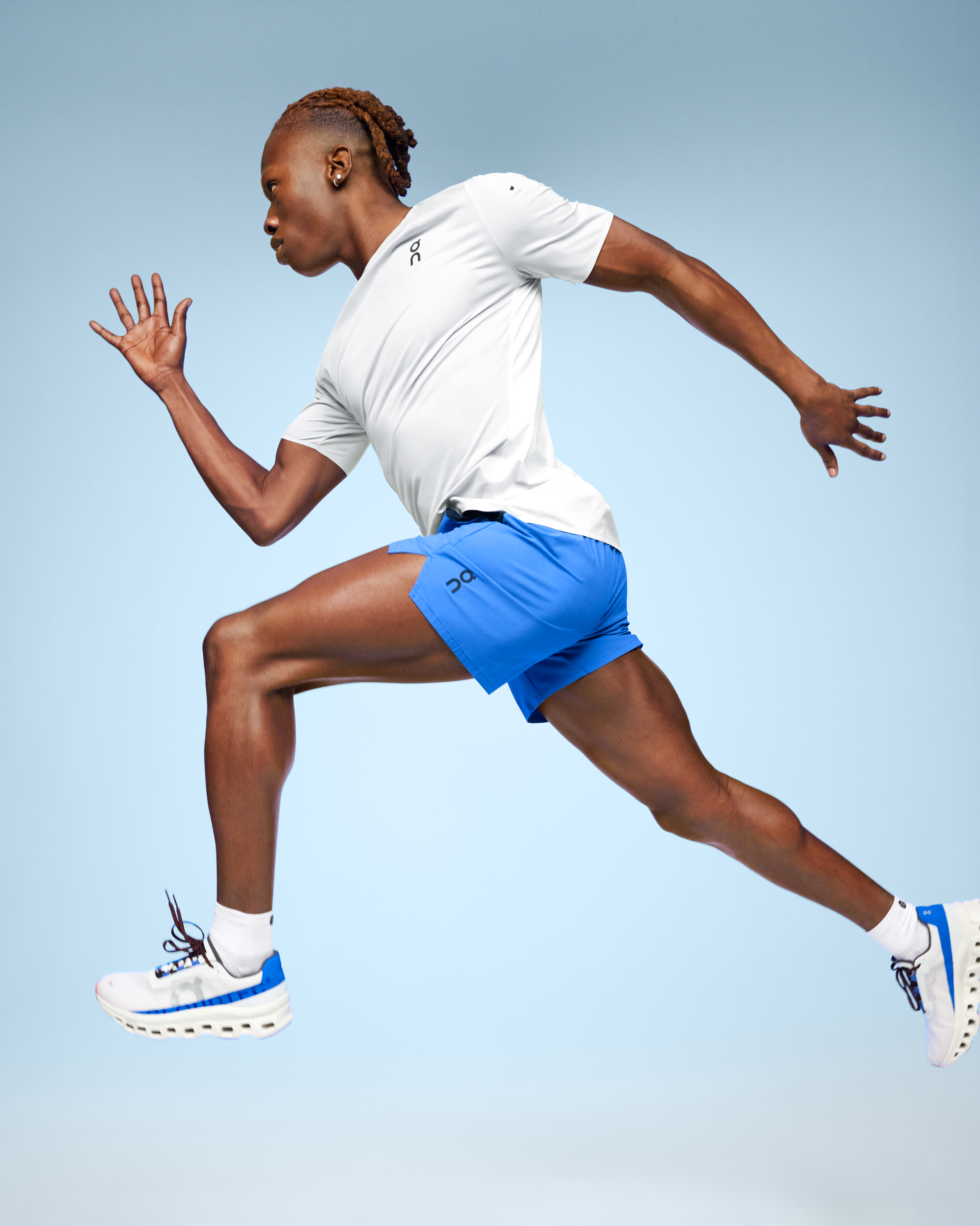 On Essential Shorts Cobalt & Black Uomo Pantaloncini