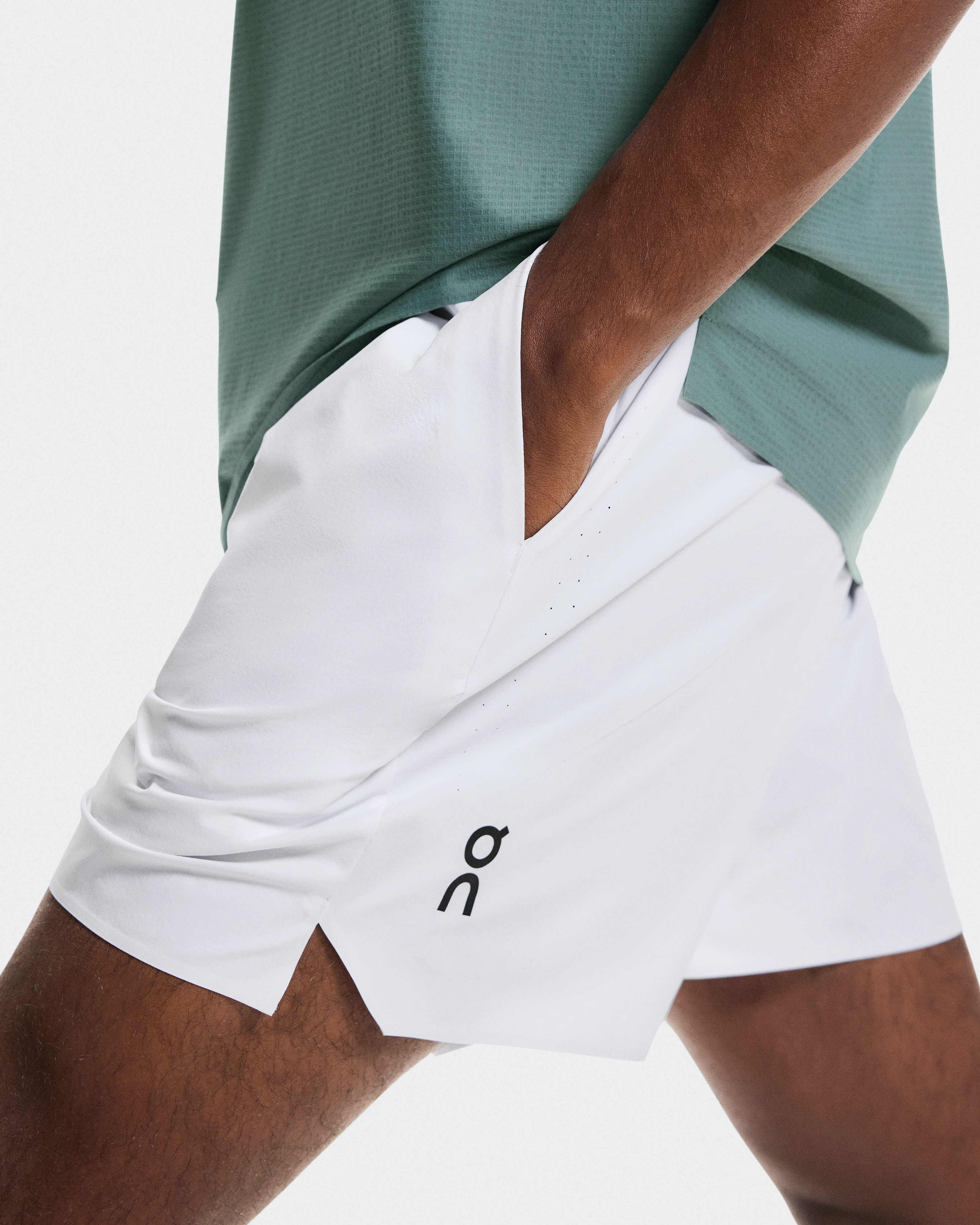 On 5" Court Shorts White Hombre Pantalones cortos