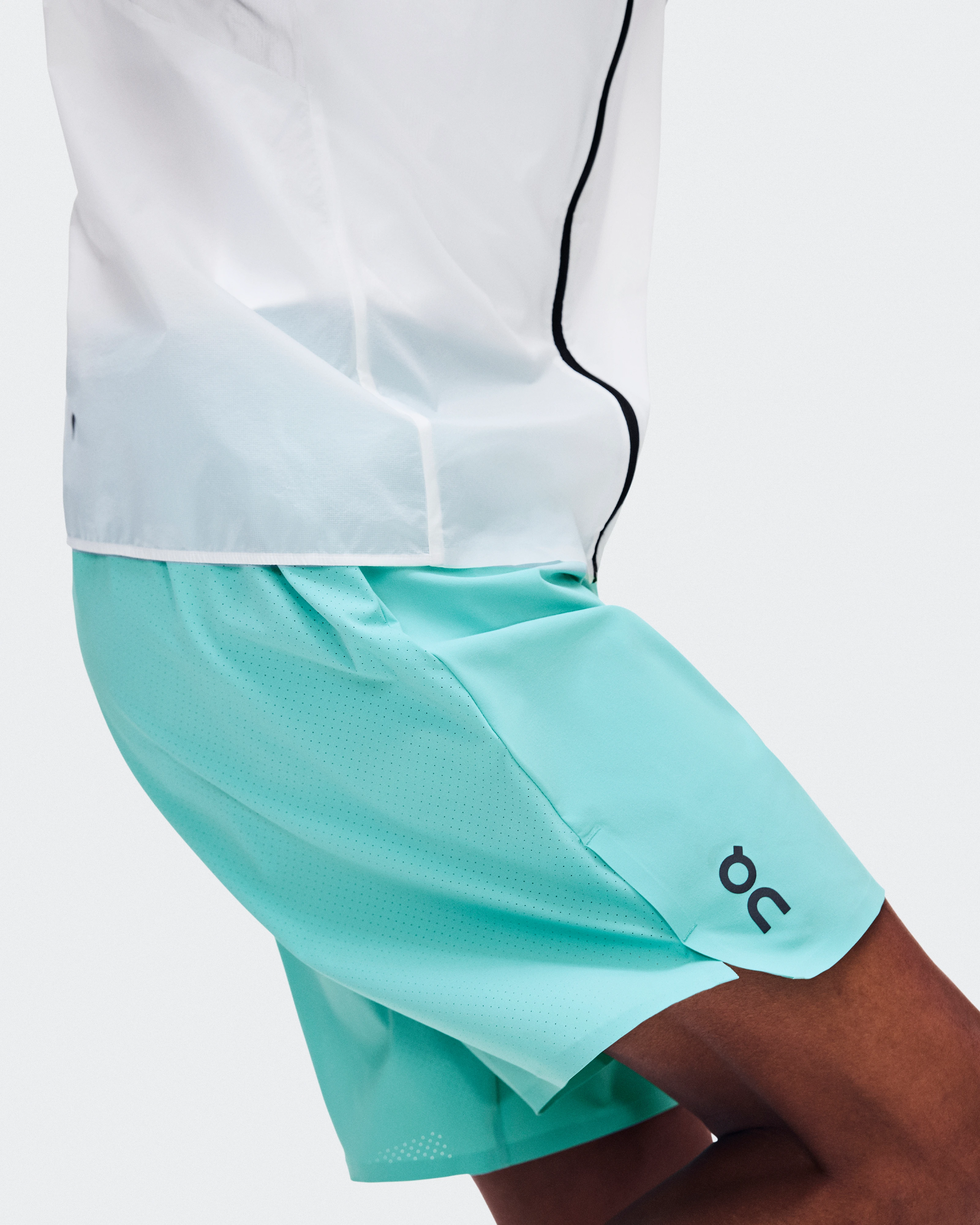 On 7" Performance Shorts Aquamarine Men – Performance running, lightweight, sweat-wicking Shorts