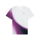 Court-T Swing Short-Sleeve Shirt in White/Cassis