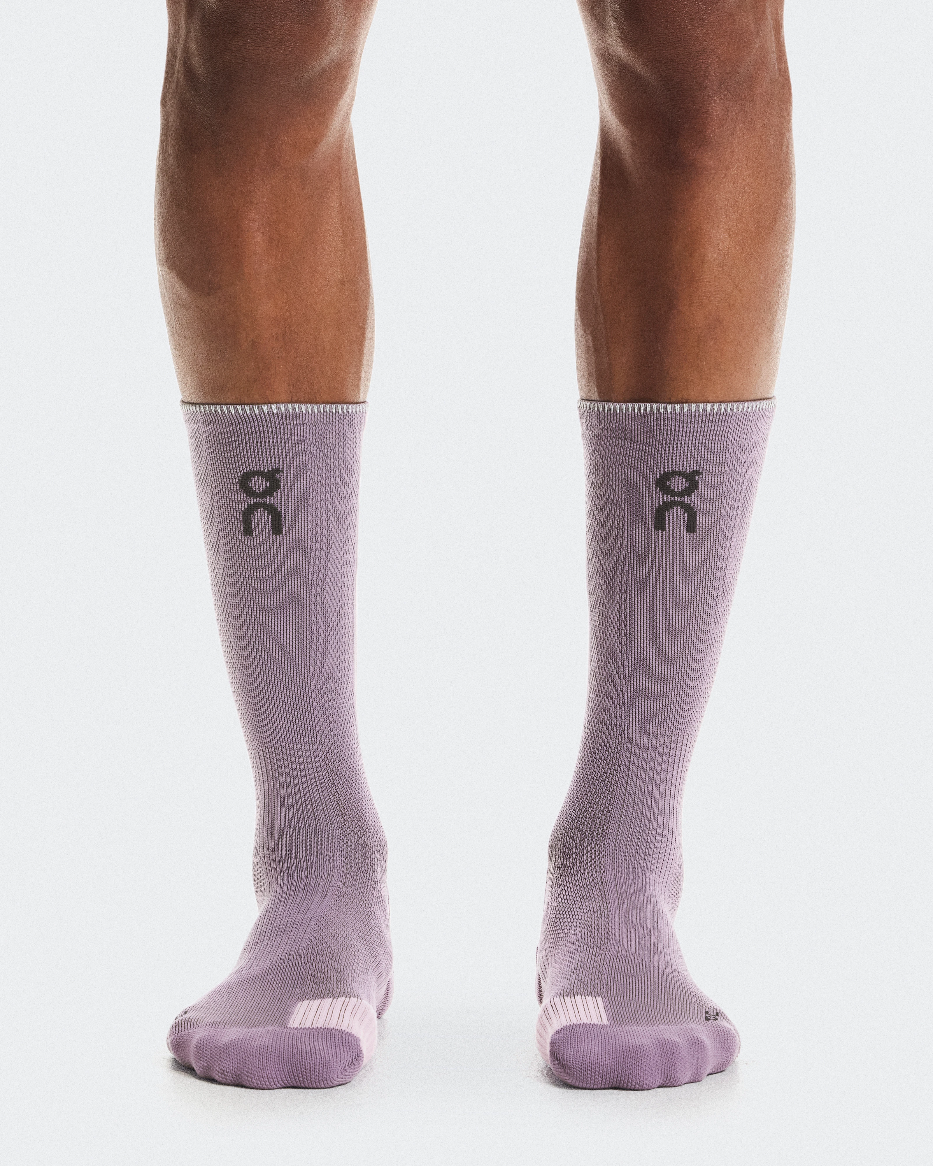 On Performance Run Sock High Dewberry & Sakura Unisex Calzini
