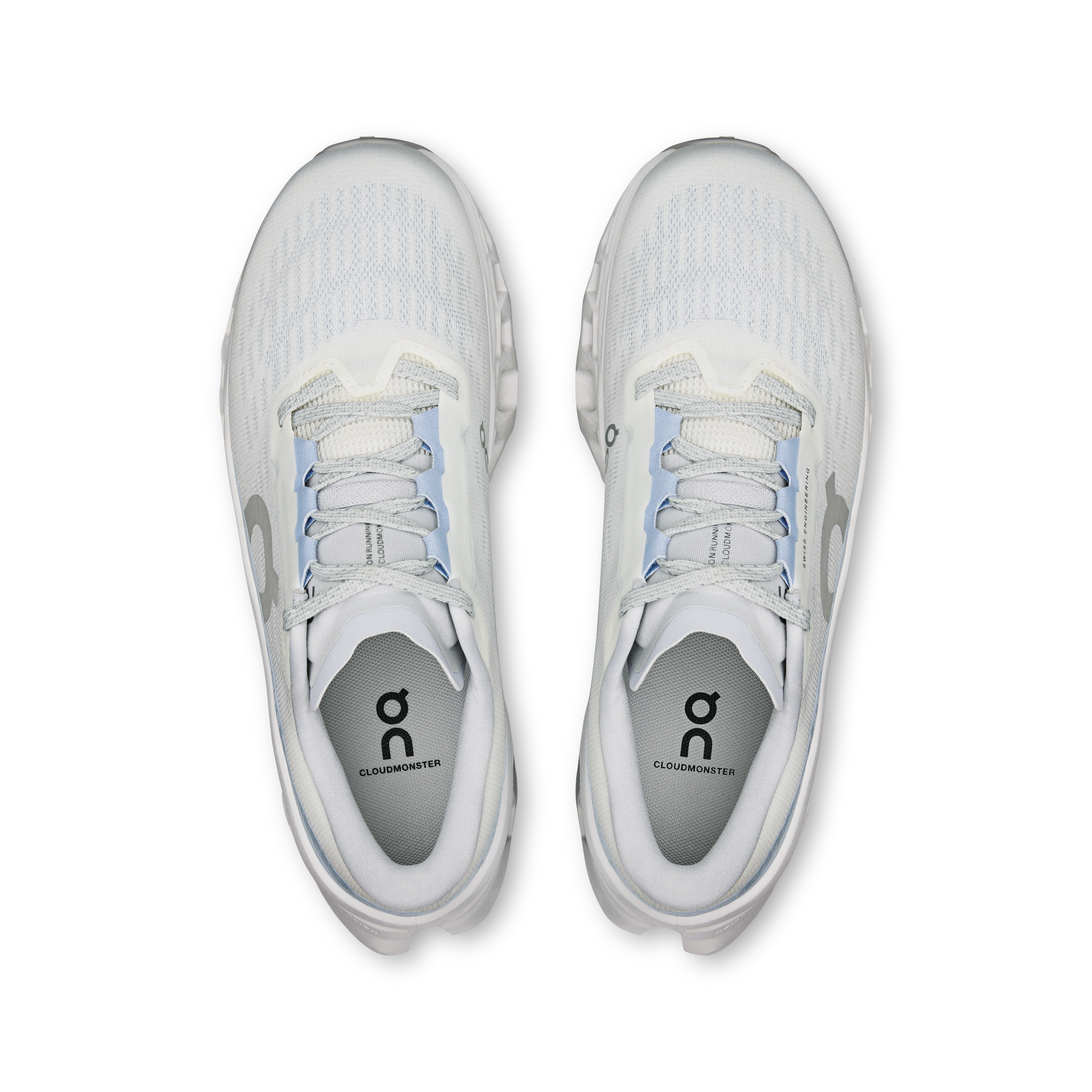 On Cloudmonster 3 White & Frost Feminino Corrida de rua Tênis