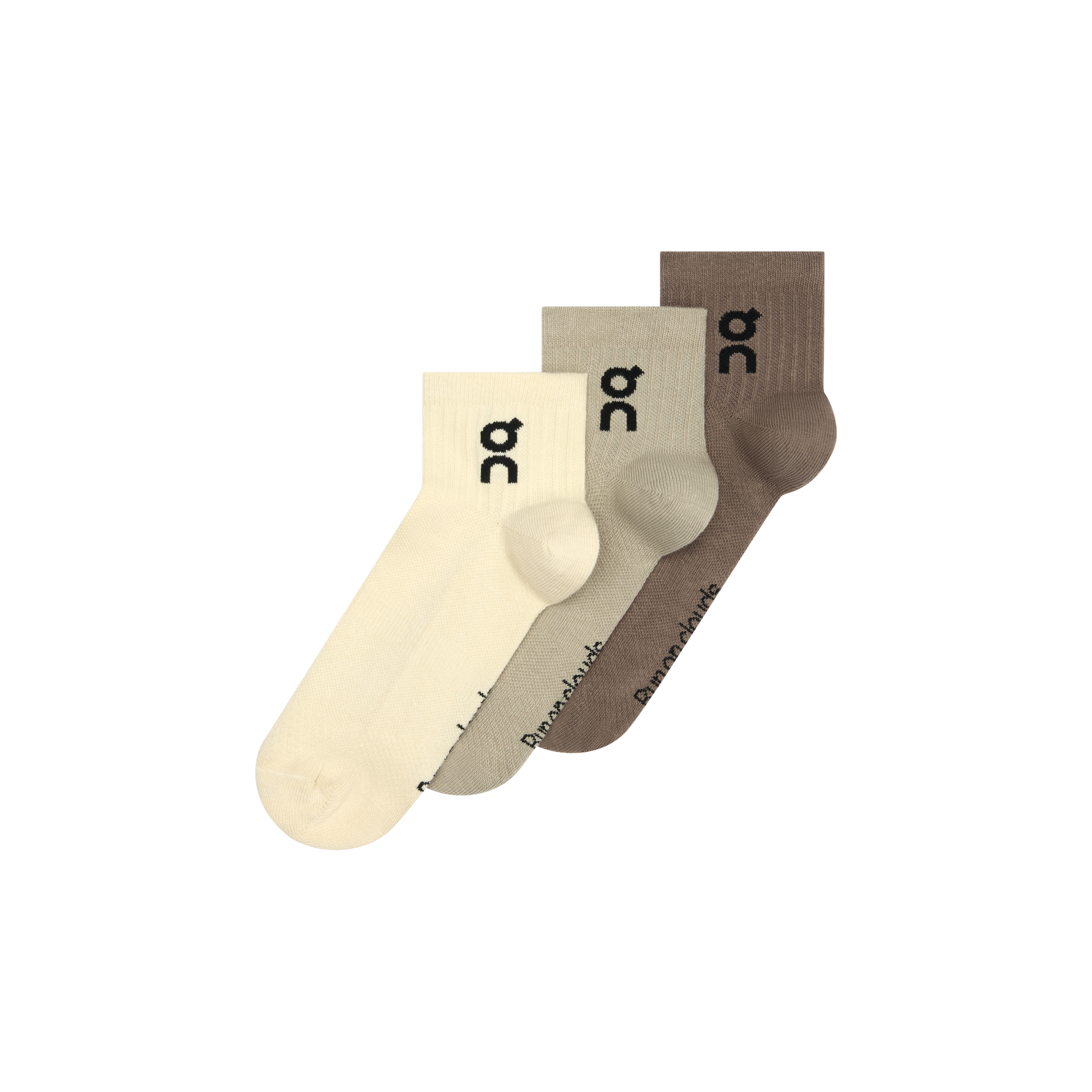 Logo Sock Mid 3P in Hare/Brume