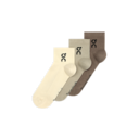 Logo Sock Mid 3P in Hare/Brume
