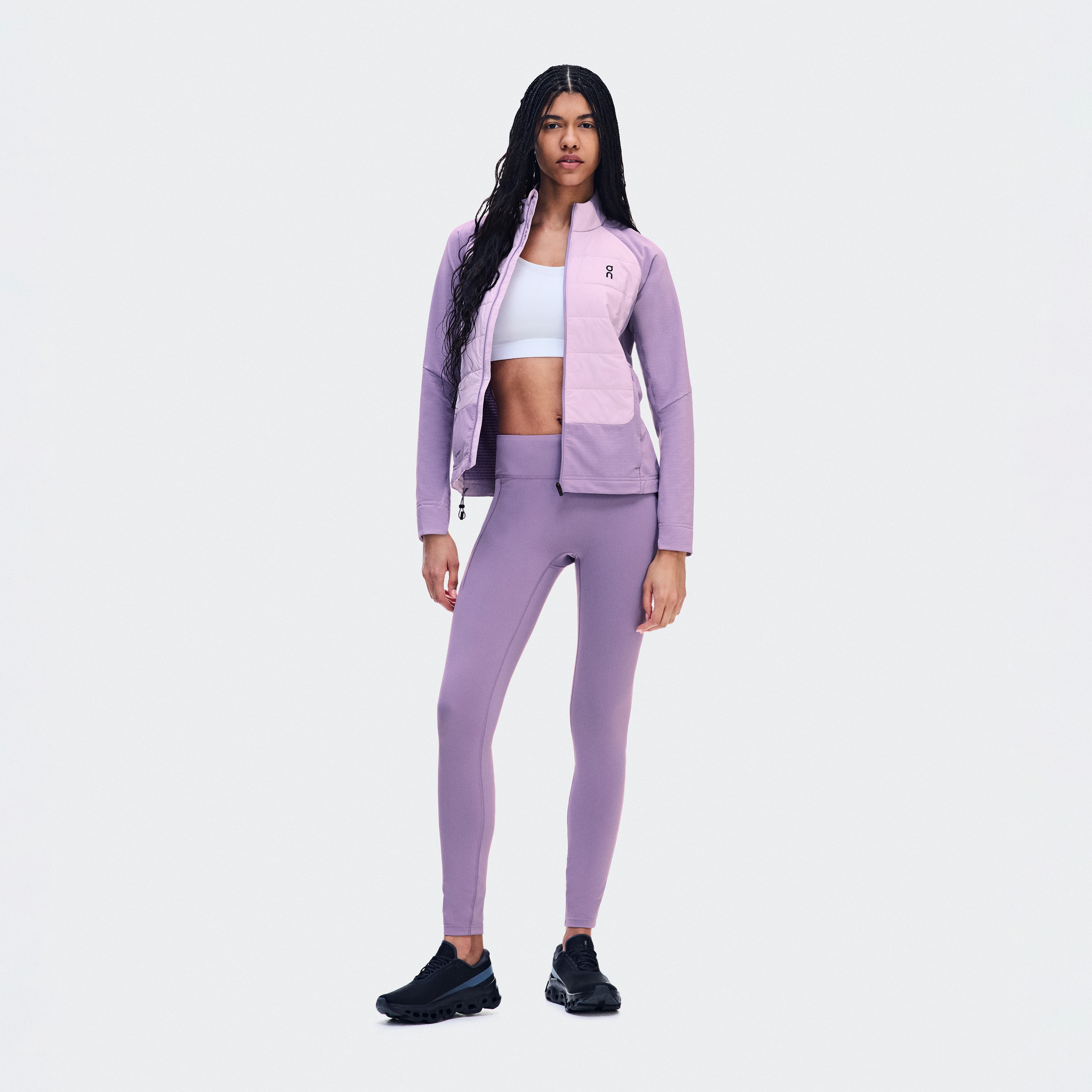 On Performance Tights Winter Mallow Women – Road running, brushed inside, cold weather Tights
