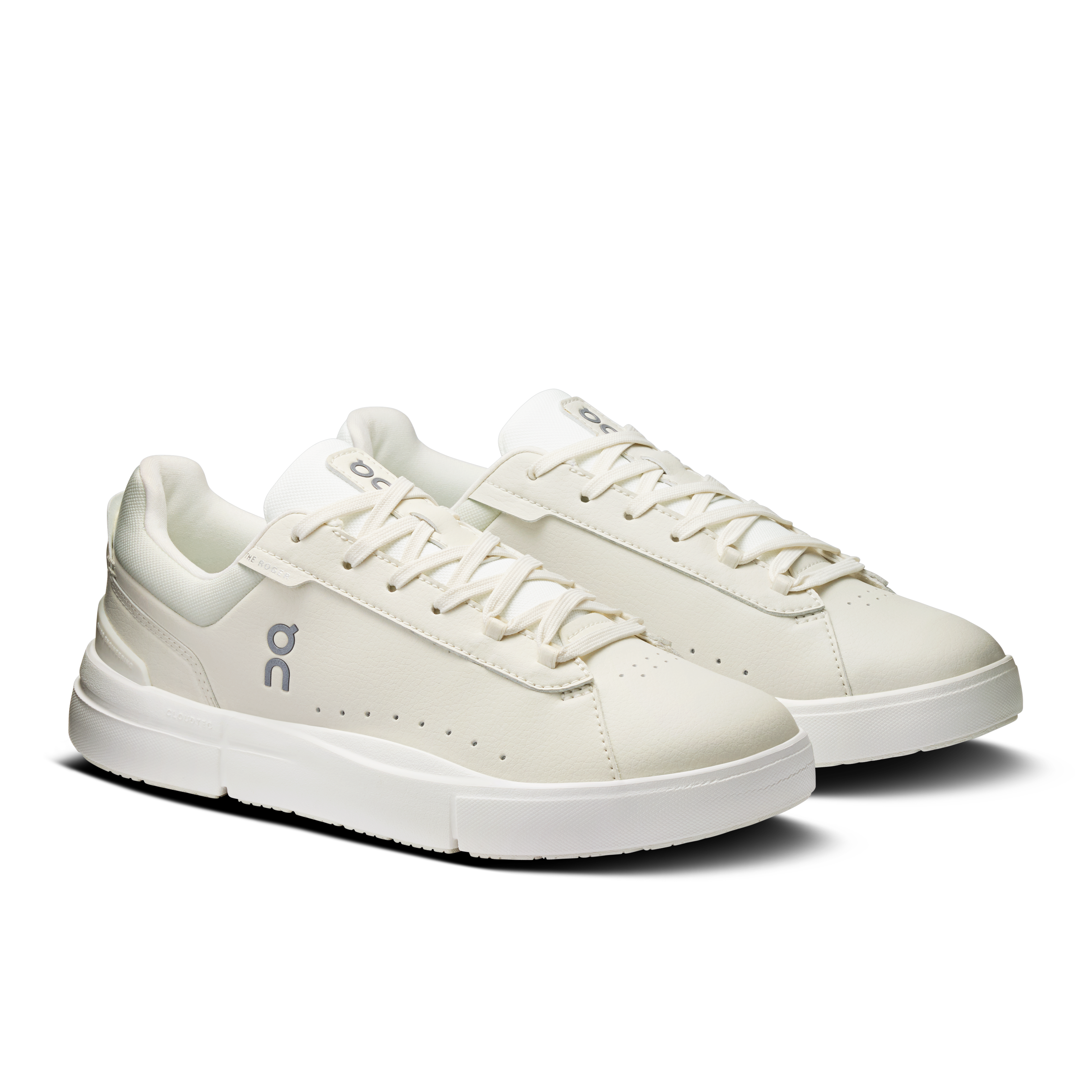 On THE ROGER Advantage Ivory & Ivory Women Tennis Shoes
