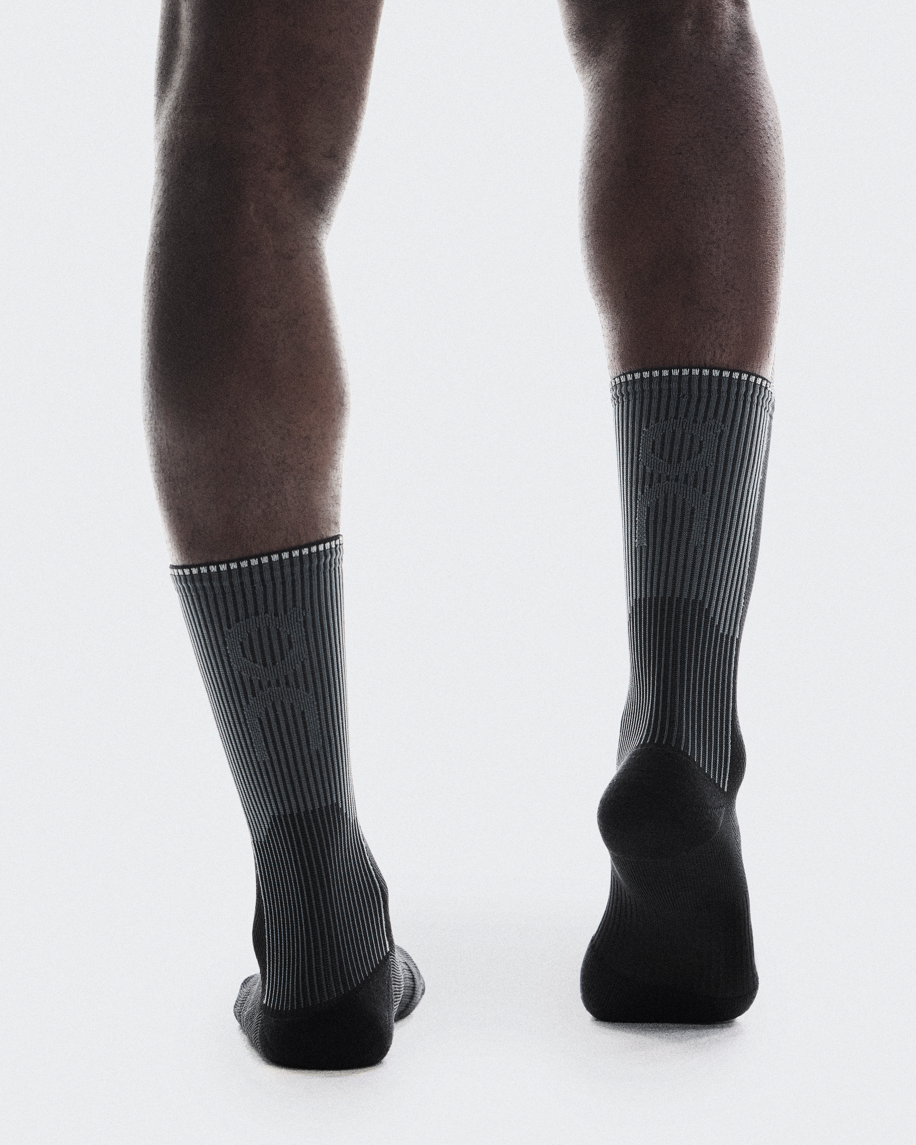 Performance Run Sock HighUnisex / Black | Eclipse / 47 - 49