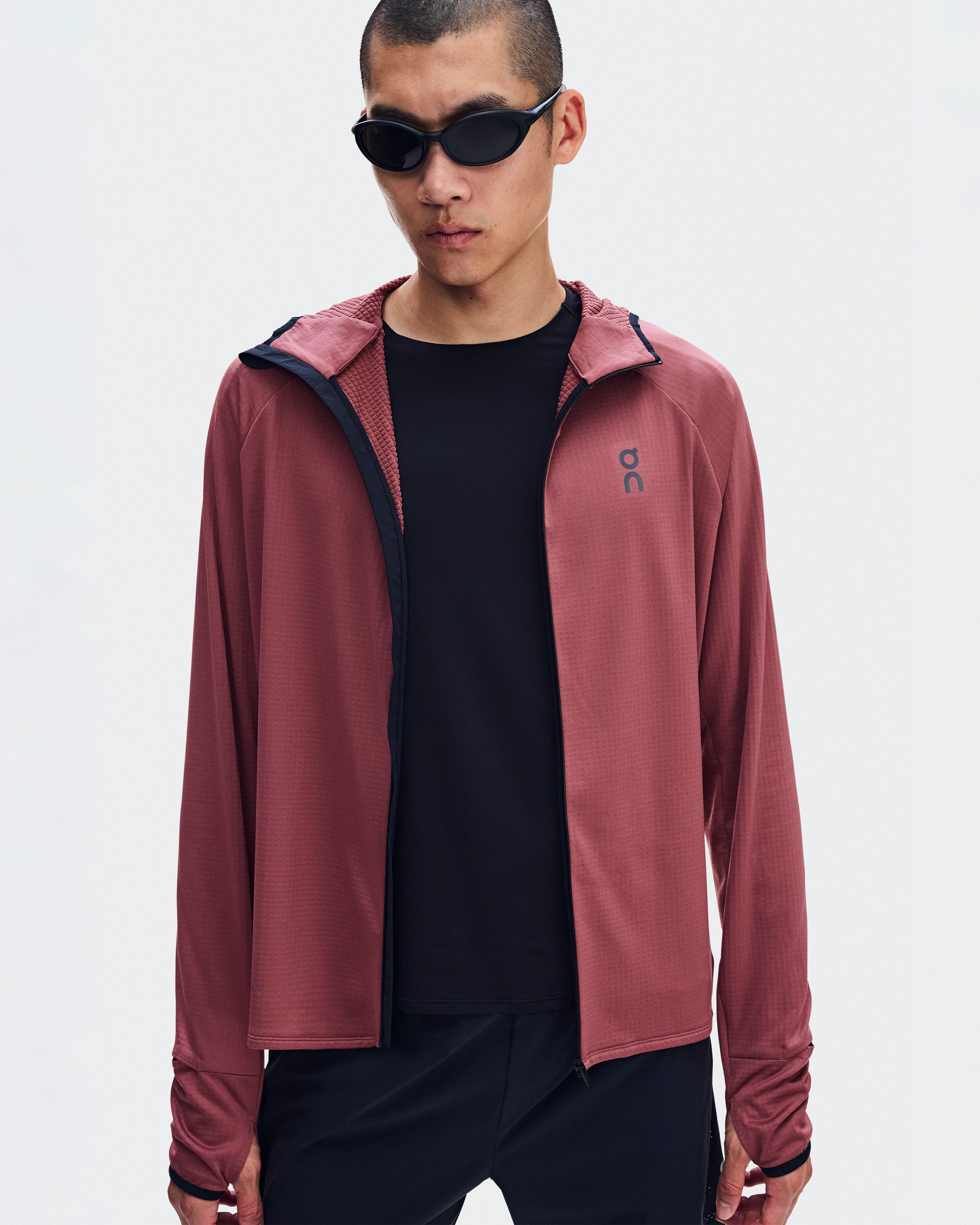 On Climate Zip Hoodie Barberry Men Hoodies and sweatshirts