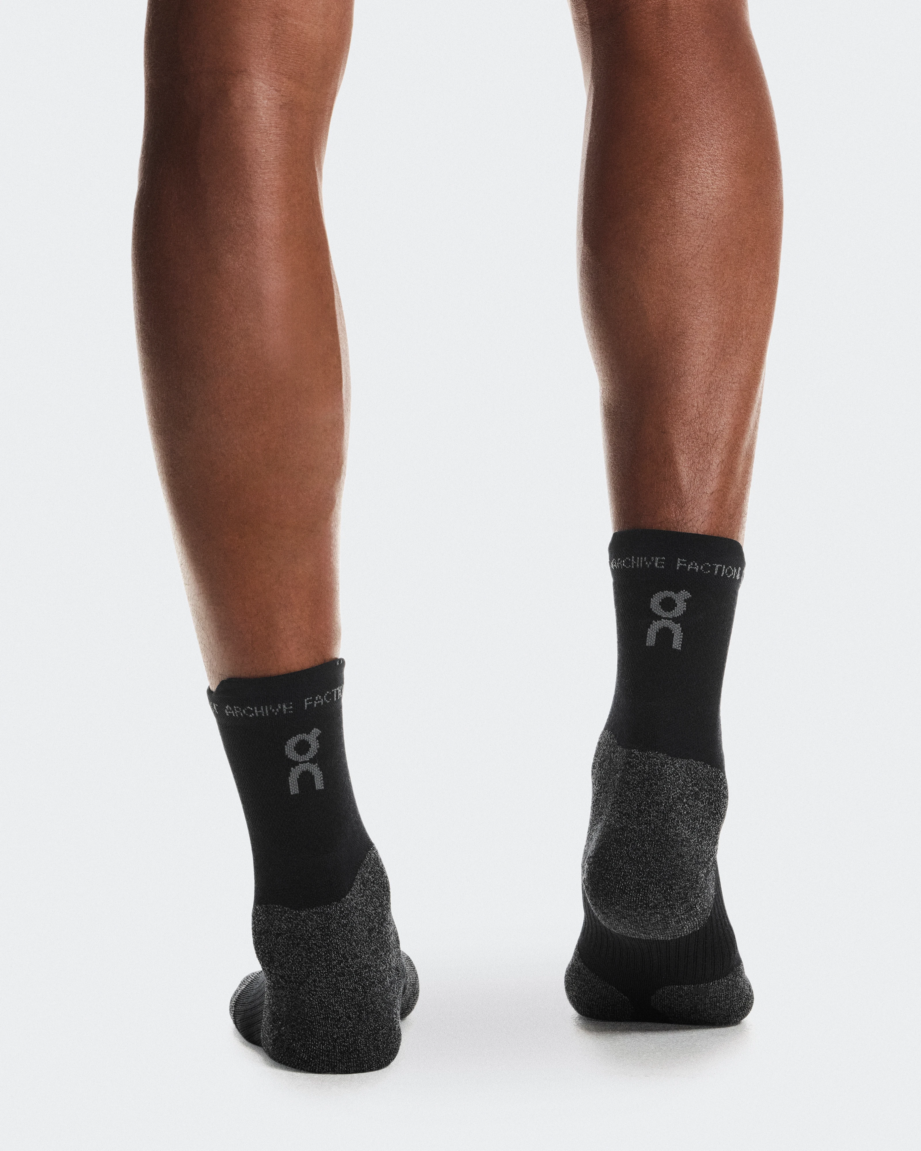 On Merino Sock PAF Black & Glacier Unisex Socks