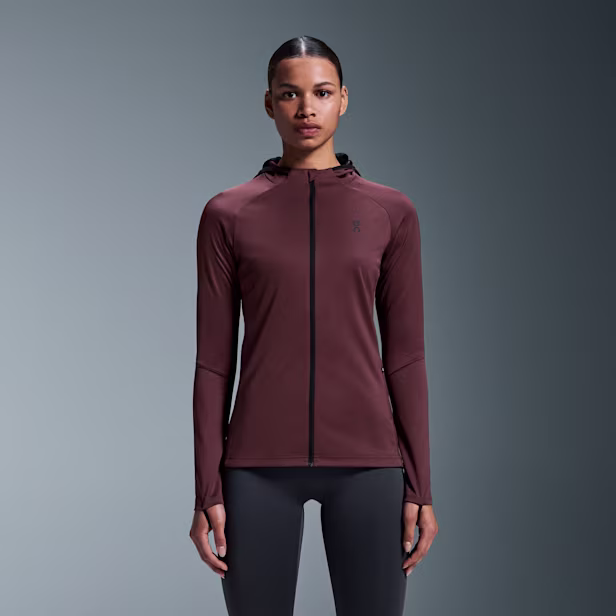 Climate Zip Hoodie in Mulberry
