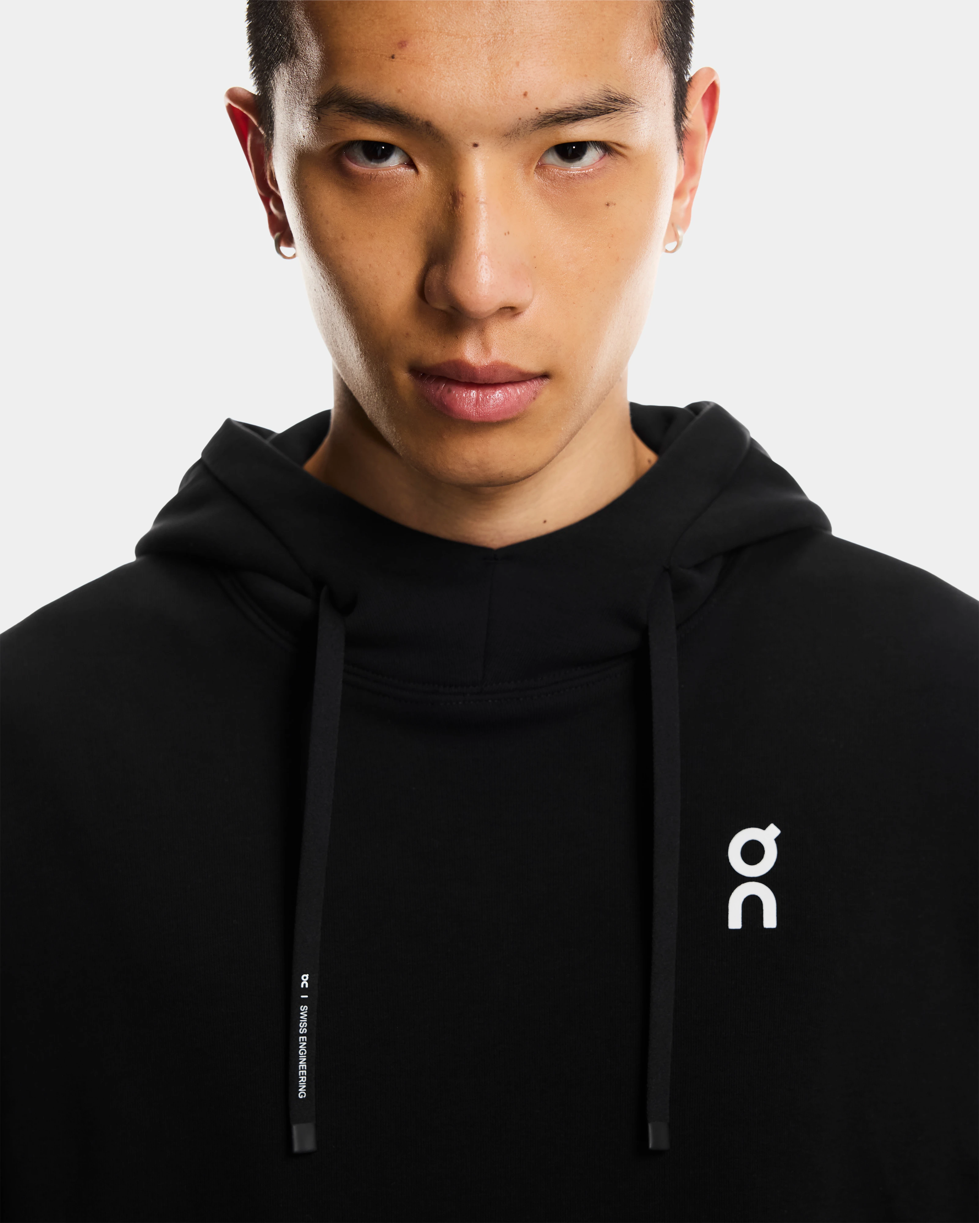 On Club Hoodie Smash Black & Orchid Herren Hoodies & Sweatshirts