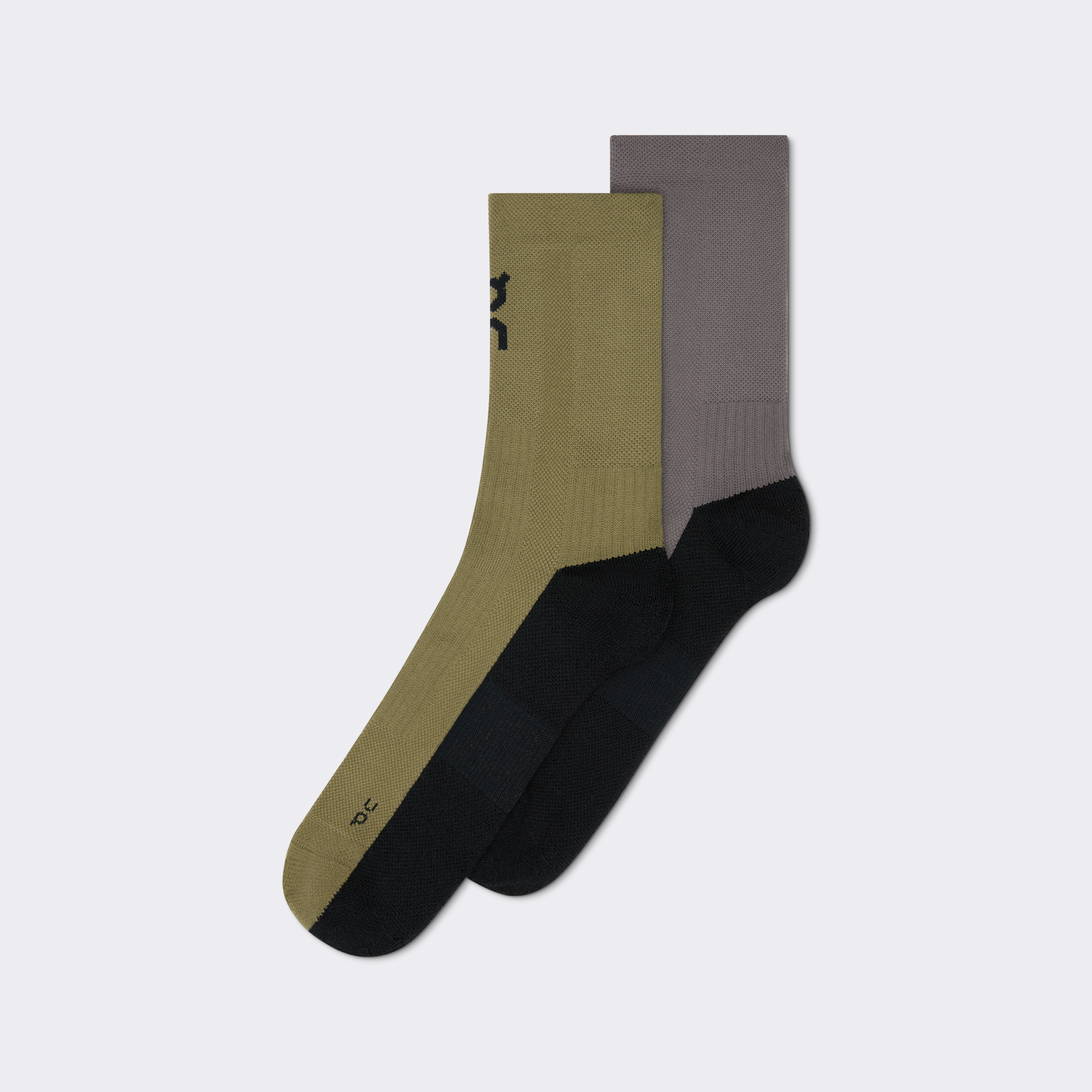 Trail Sock High 2P in Olive/Eclipse