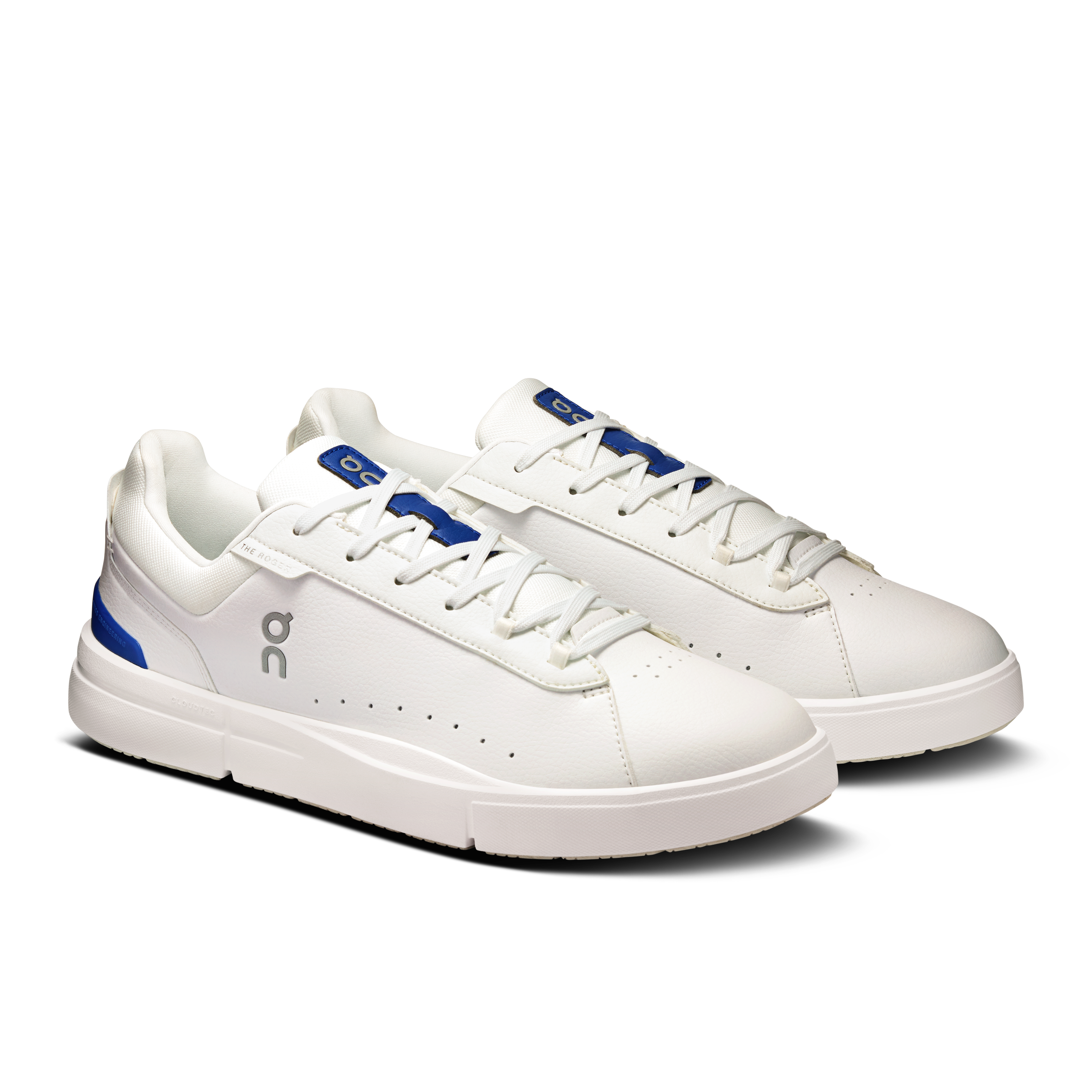On THE ROGER Advantage White & Indigo Men Tennis Shoes