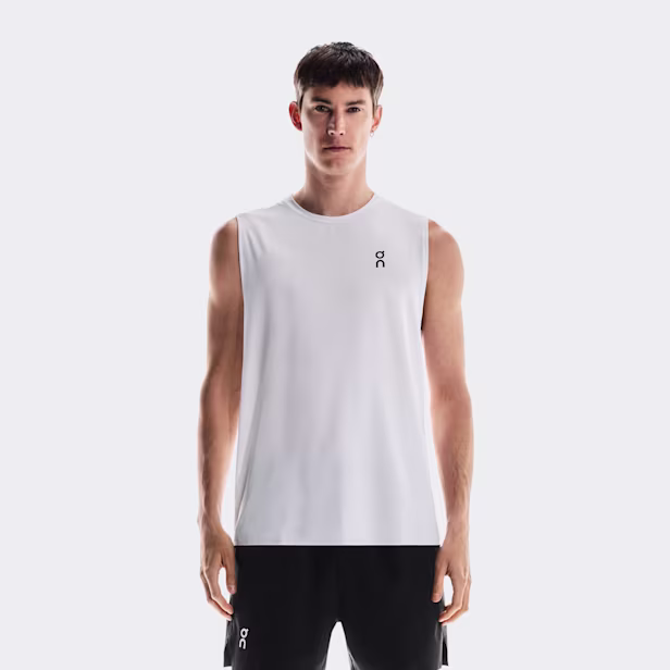 Court Tank Top in All White