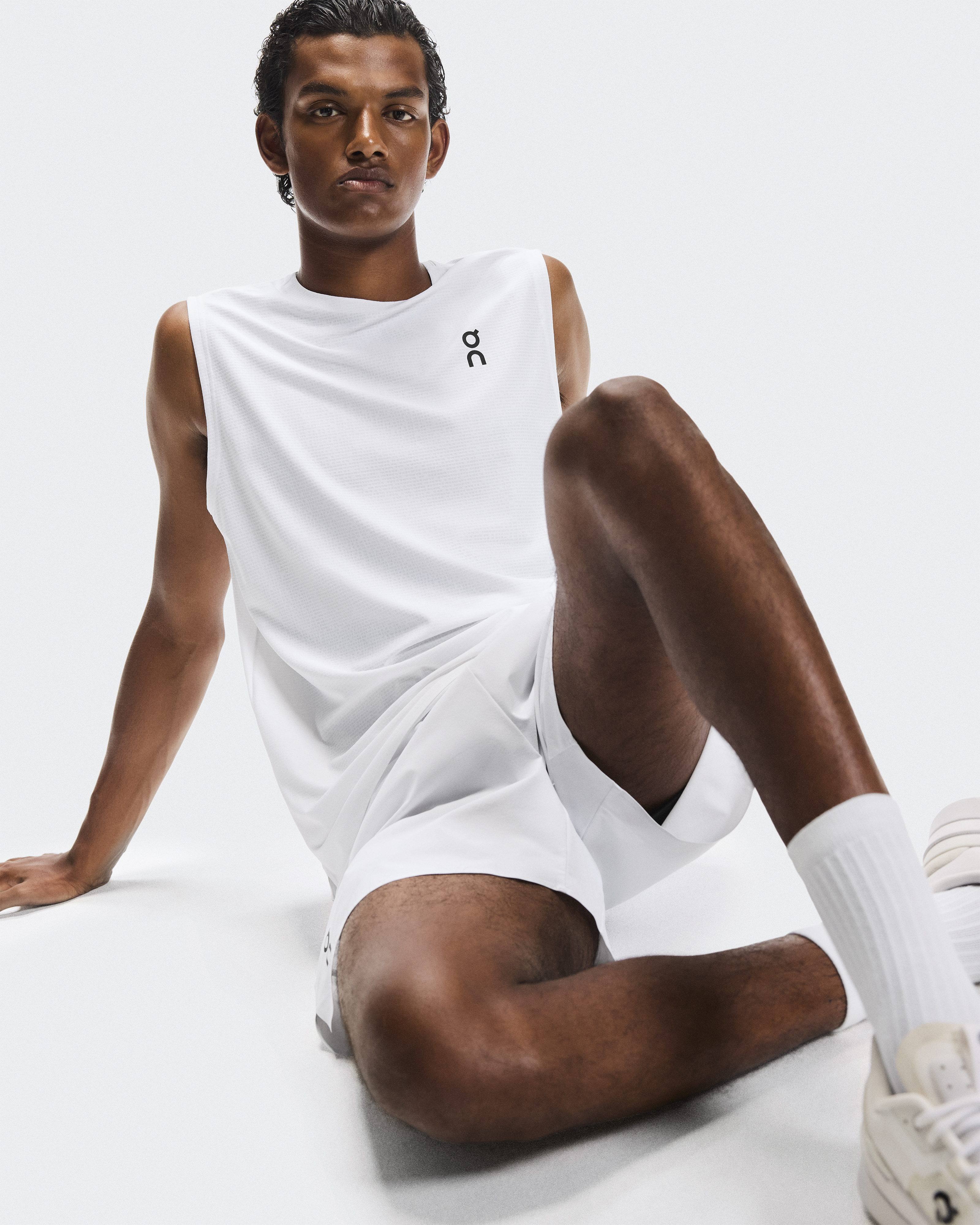 ウェア On Court Tank men's XS White | Indigo Court Tank da uomo | White & Indigo | On Italia