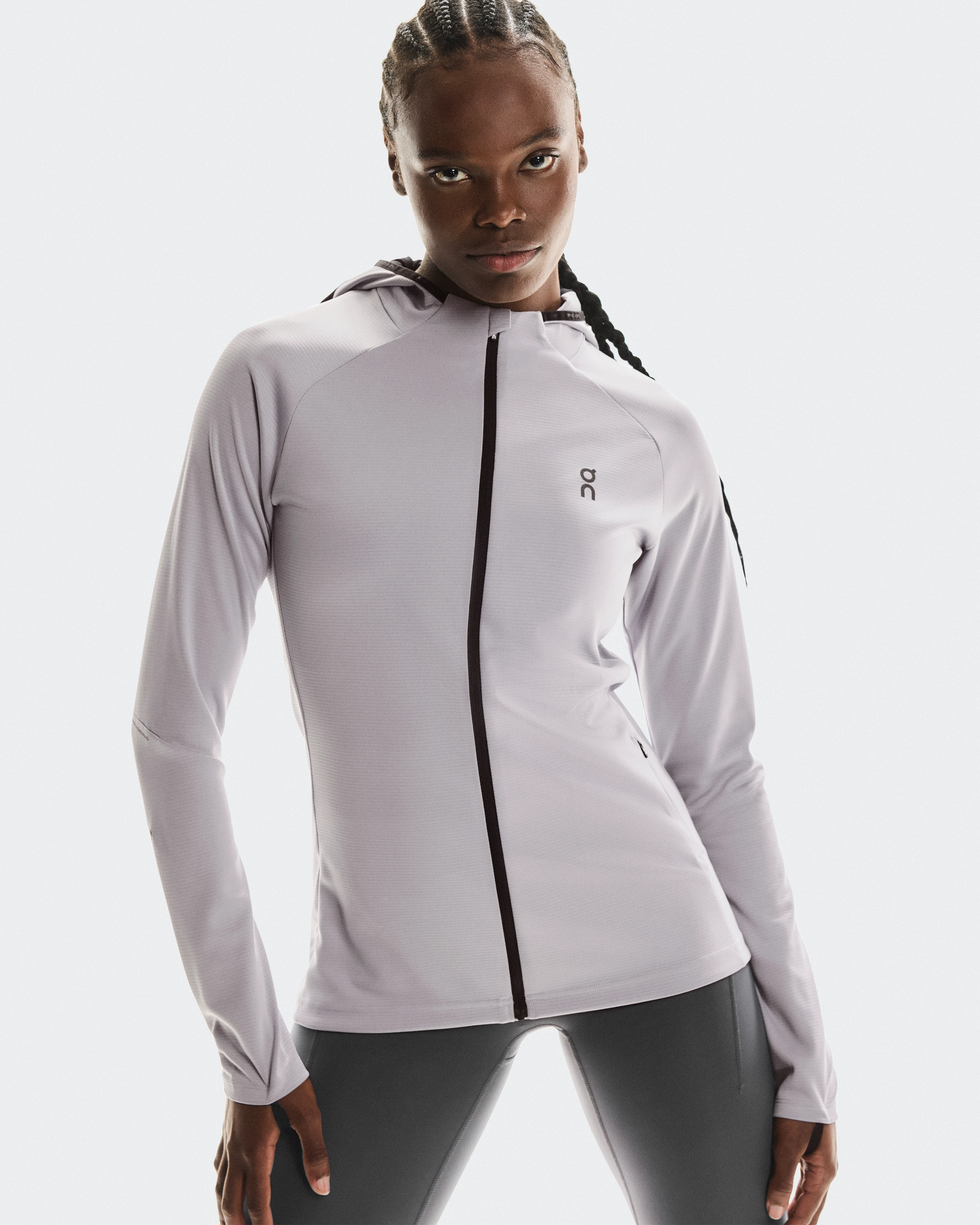 On Climate Zip Hoodie Lilac Women Hoodies and sweatshirts