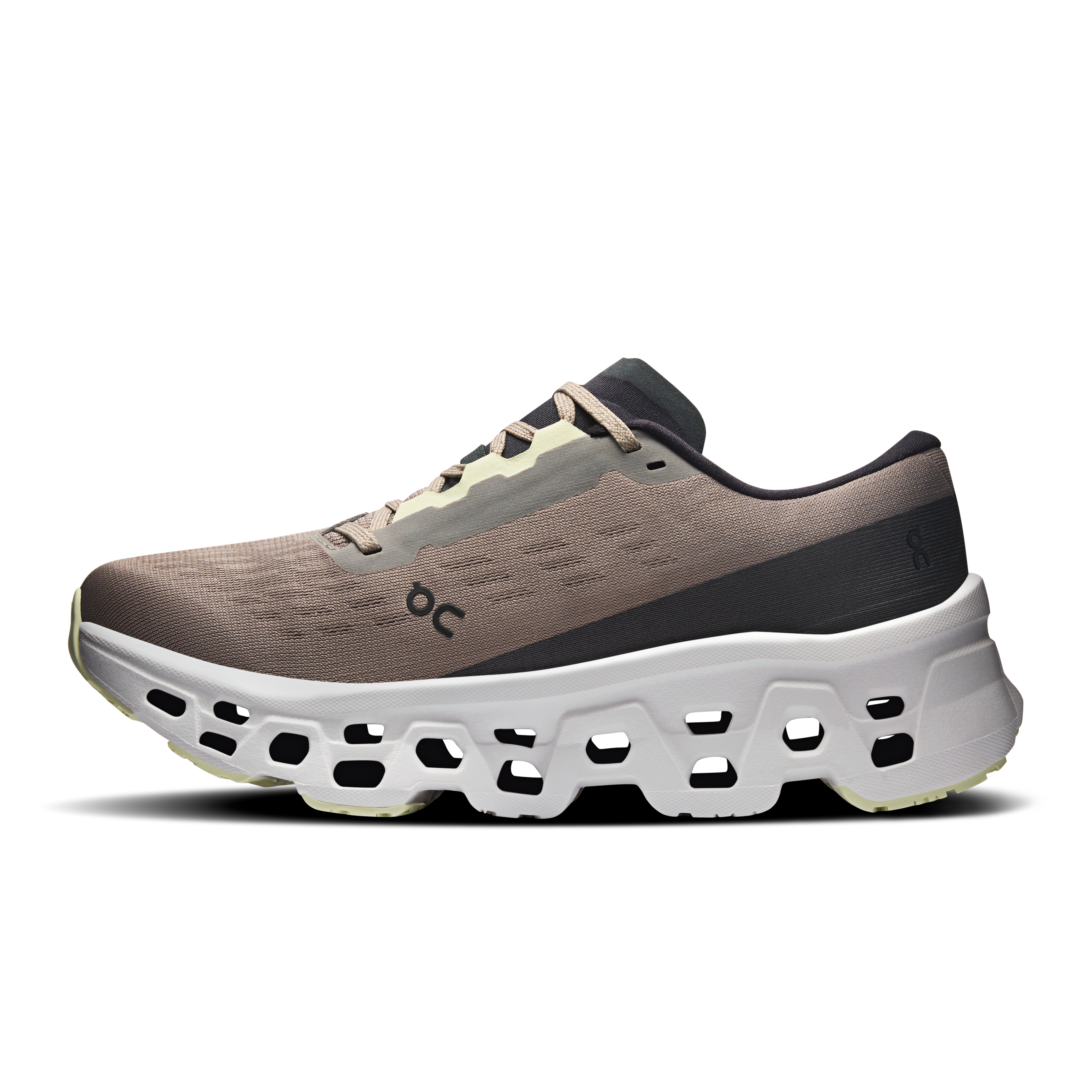 On Cloudmonster 3 Cinder & Ivory Femme Running sur route Chaussures