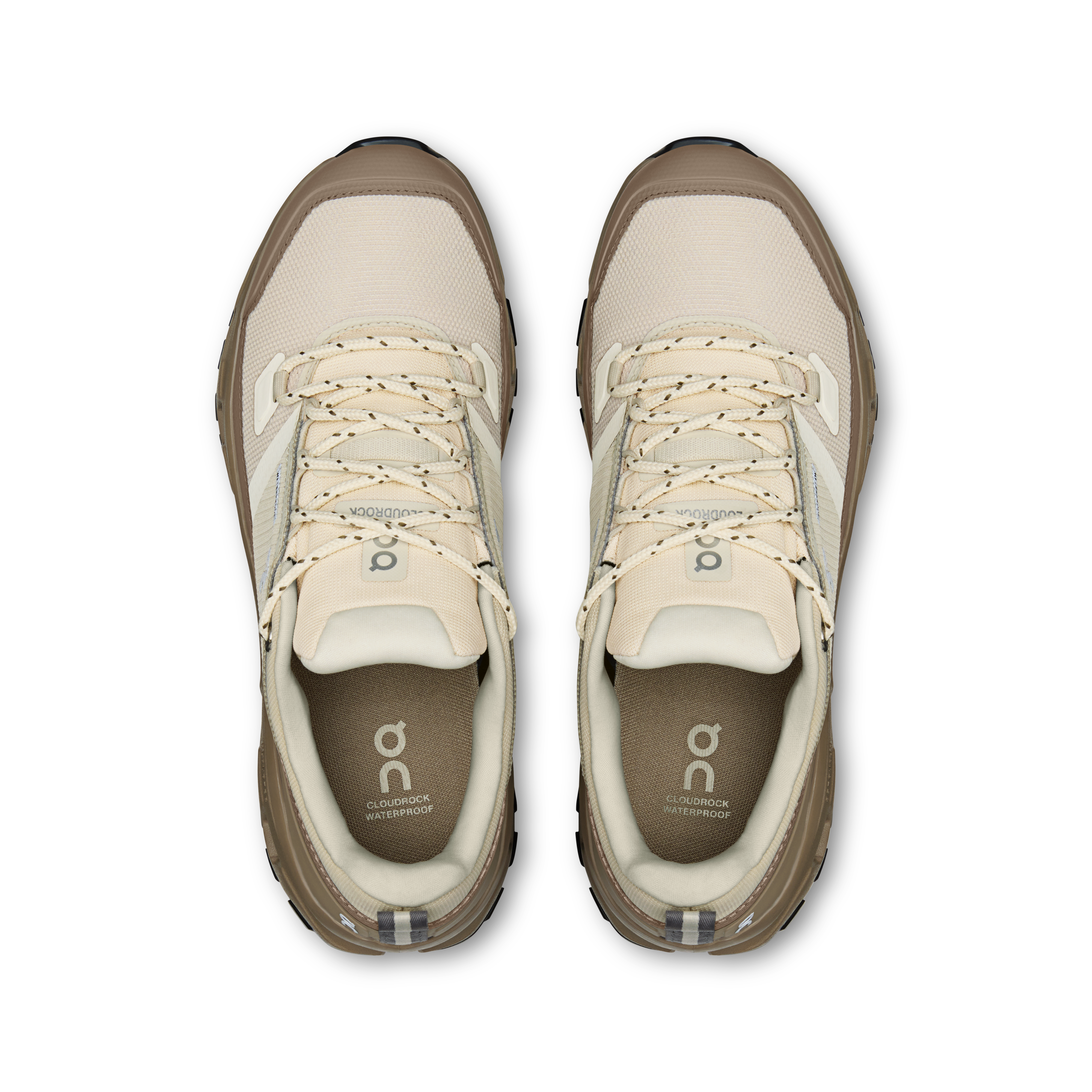 On Cloudrock Low Waterproof Grain & Soba Women Hiking Shoes