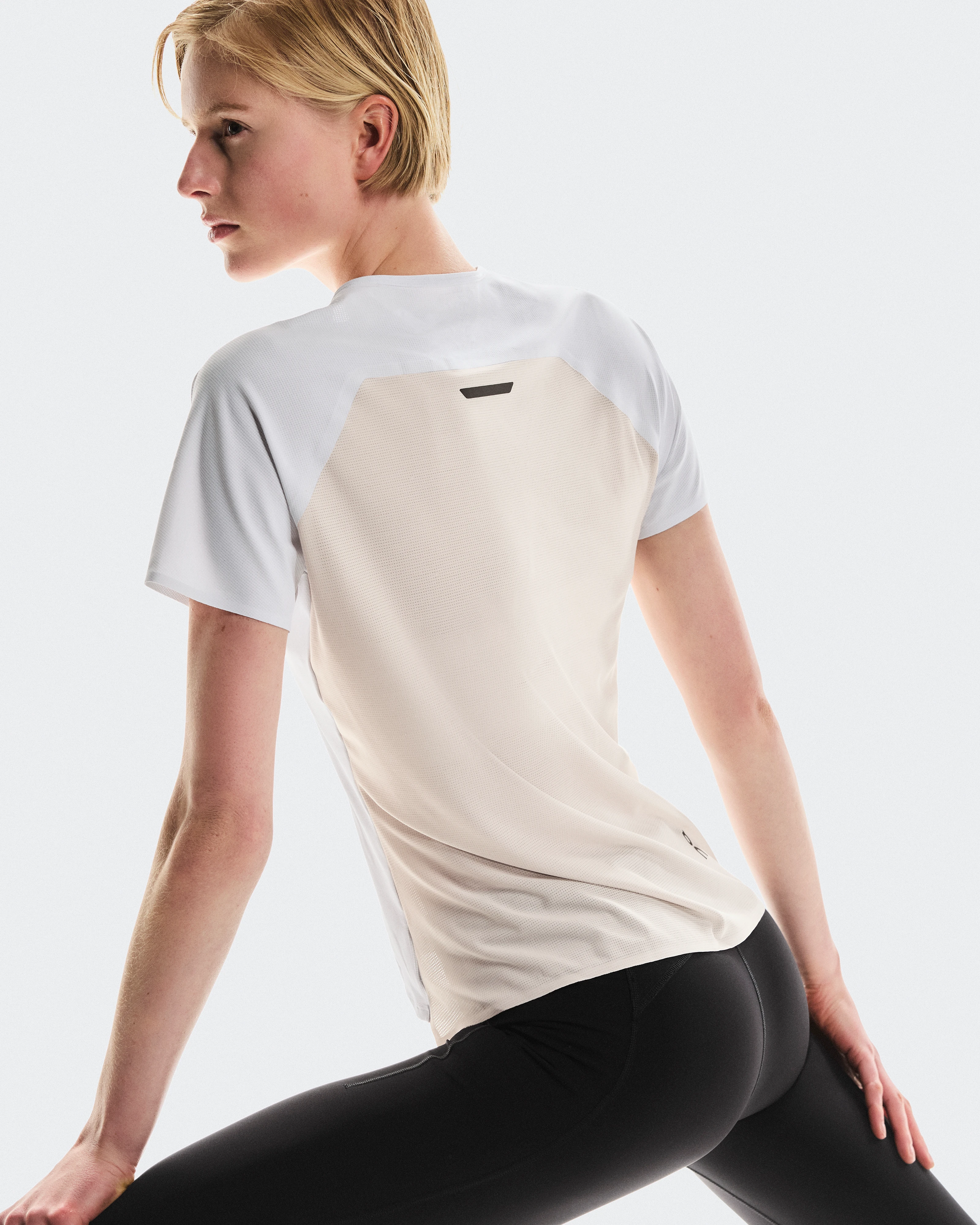 On Performance-T White & Silver Women Tops and t-shirts