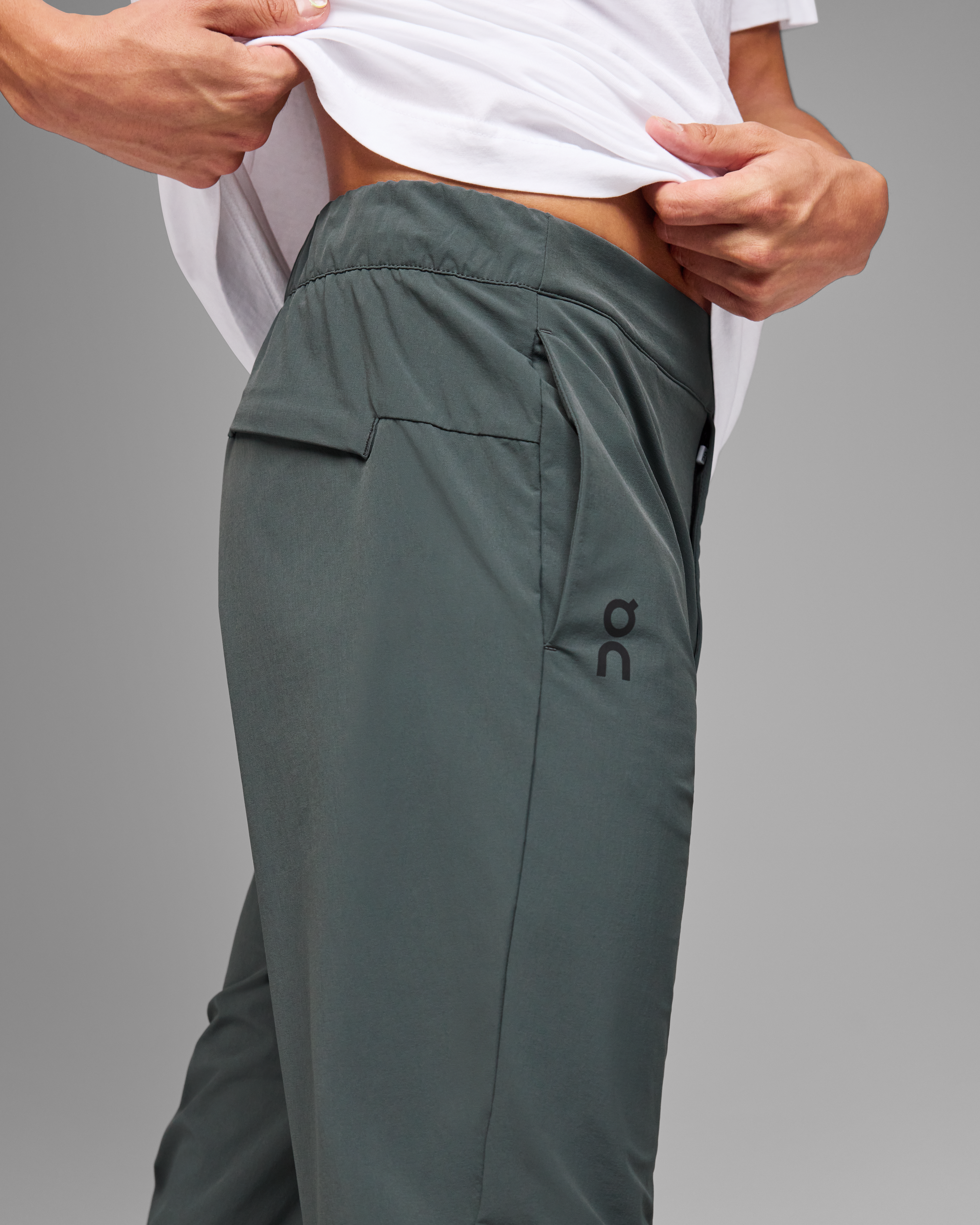 WANGPU Athletic Pants for Men Casual Solid Trousers Active Running