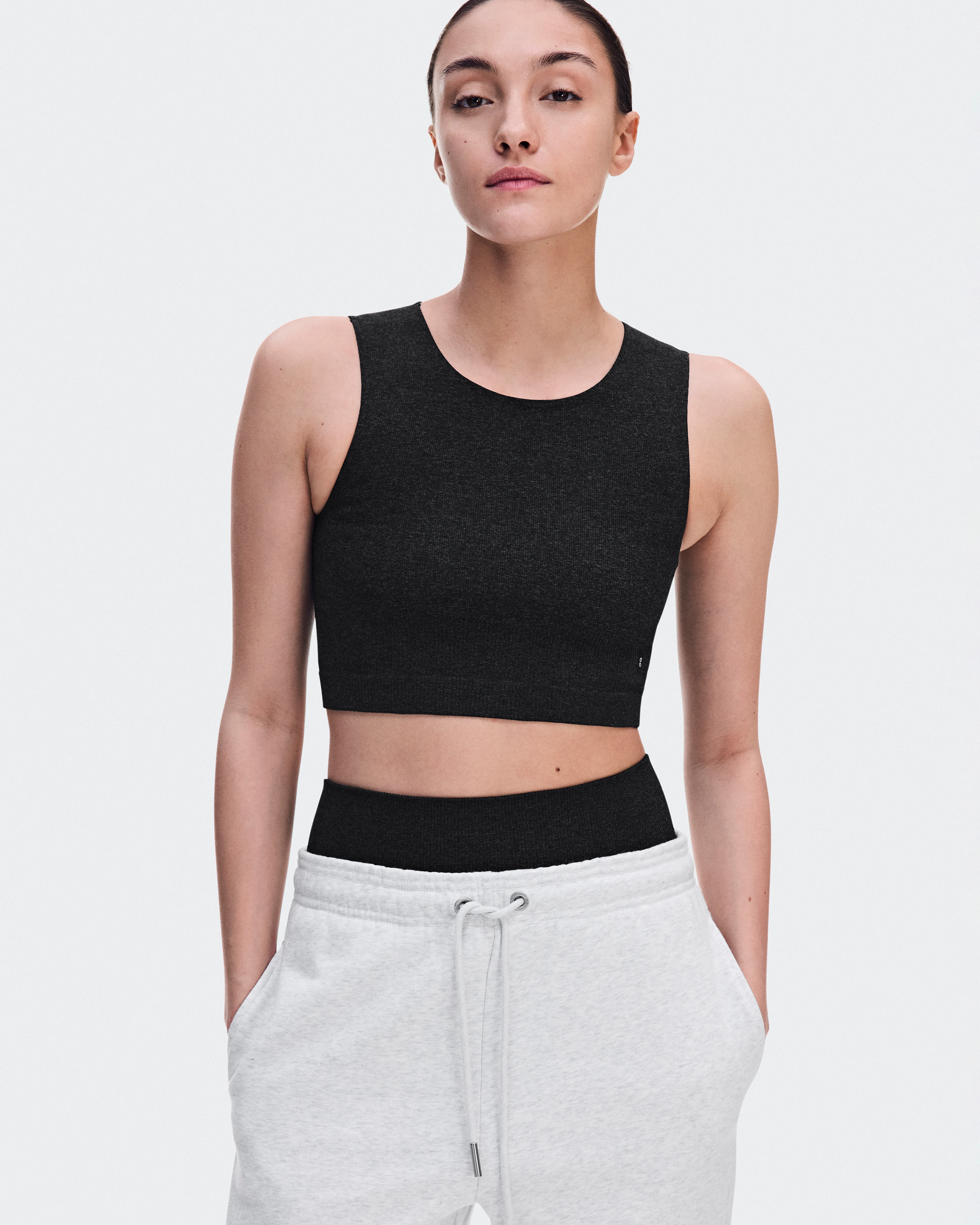On Studio Knit Crop Ember Heather Femme Hauts et t-shirts