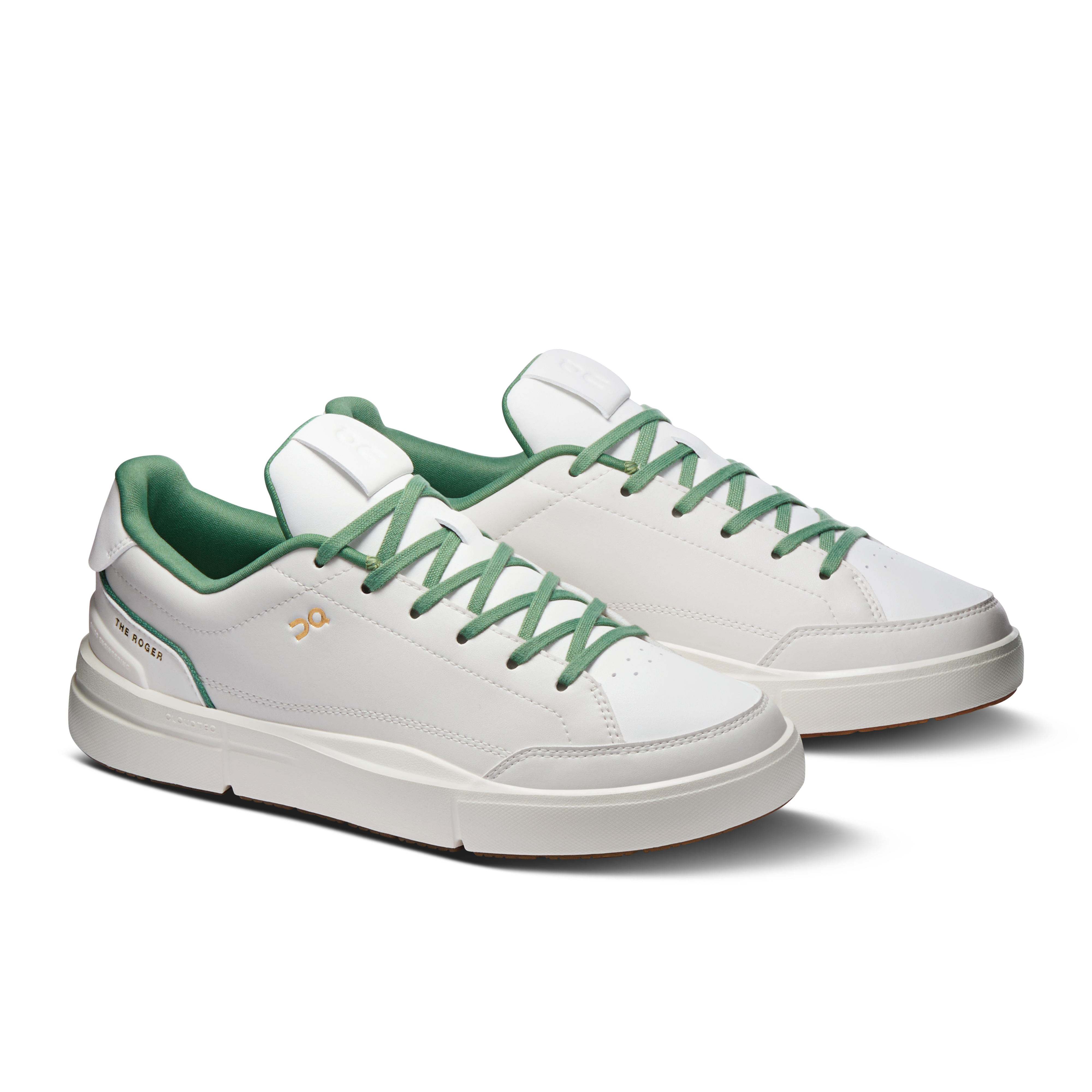 On THE ROGER Centre Court Ivory & Fern Women Active life Shoes