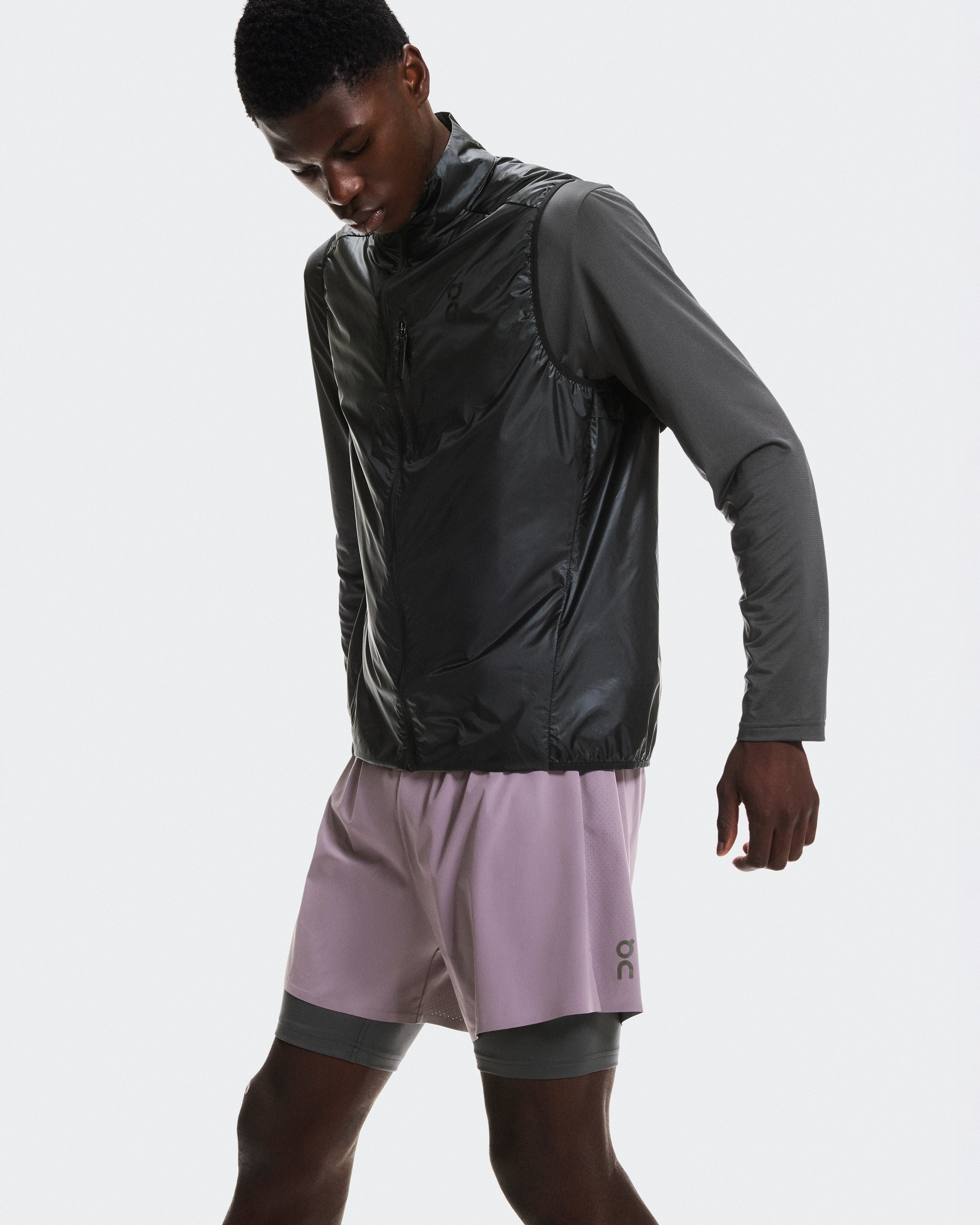 On 5" Performance 2/1 Shorts Dewberry & Eclipse Men Shorts