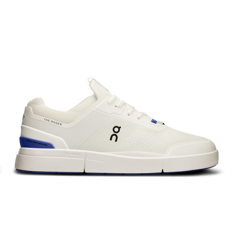 On Men's THE ROGER Spin Lifestyle Shoe in Undyed/Indigo, Size: 12, Recycled Polyester