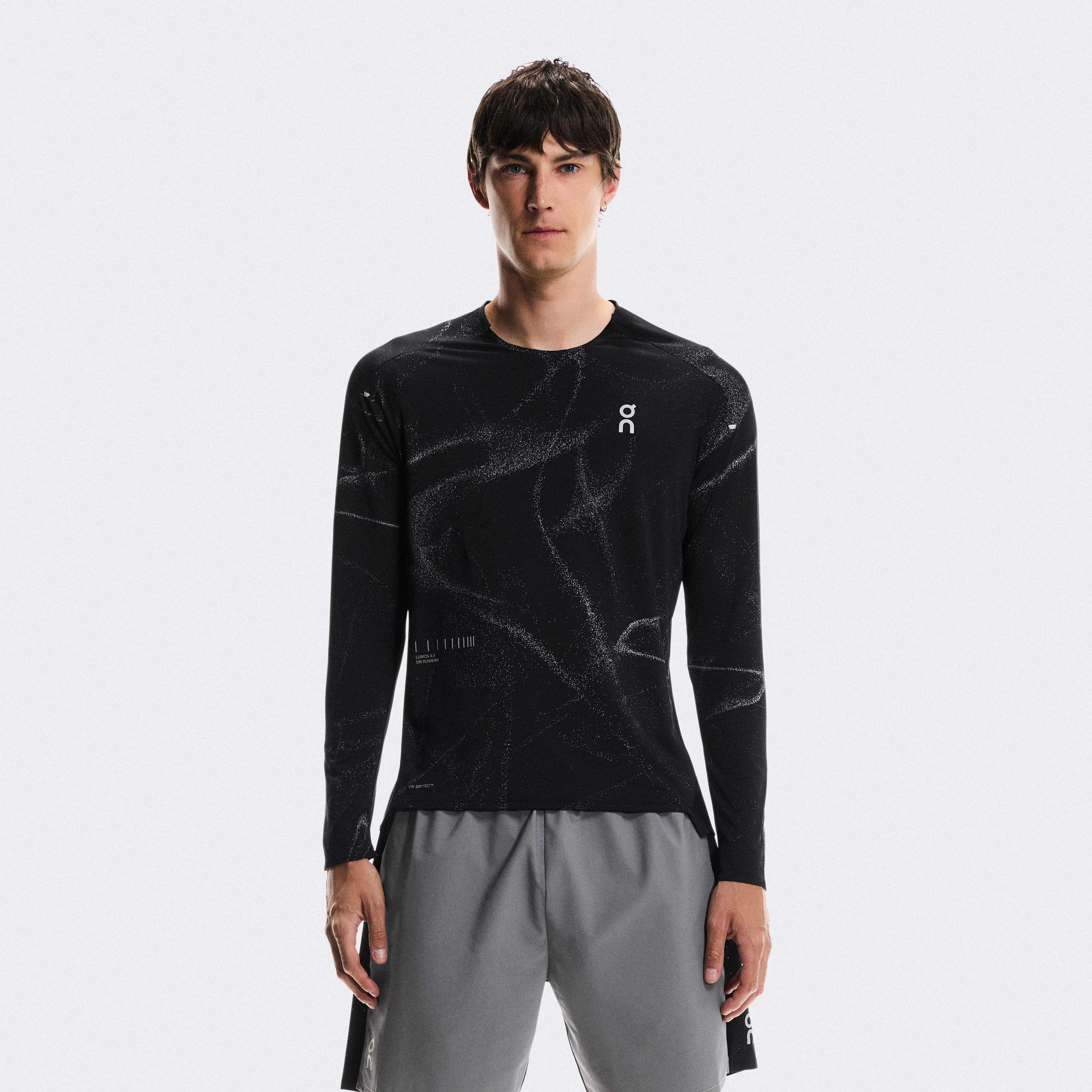 On Performance Long-T Lumos Black Men Men – Road running, long runs Tops and t-shirts