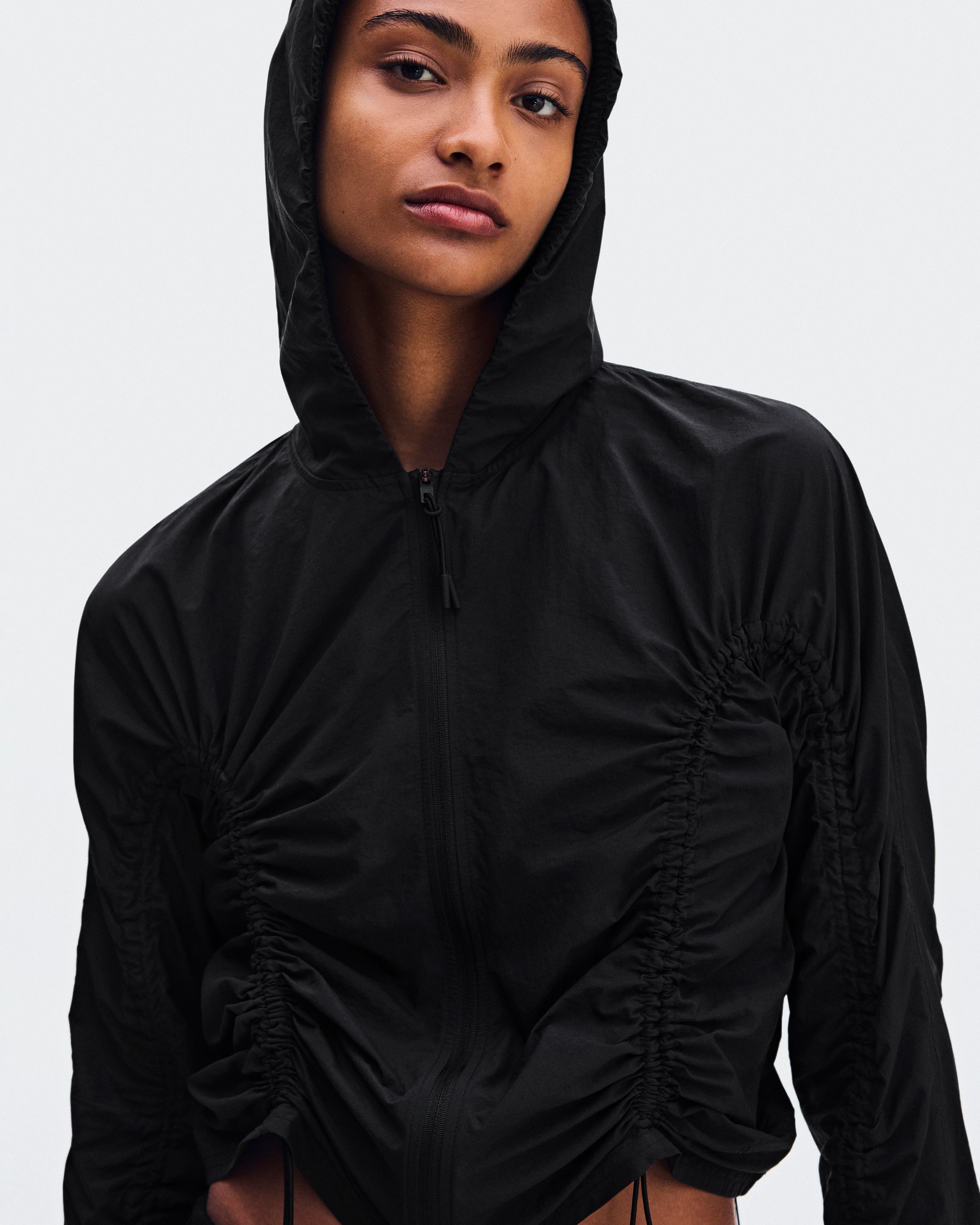 On Ruched Lightweight Jacket Black 여성 재킷