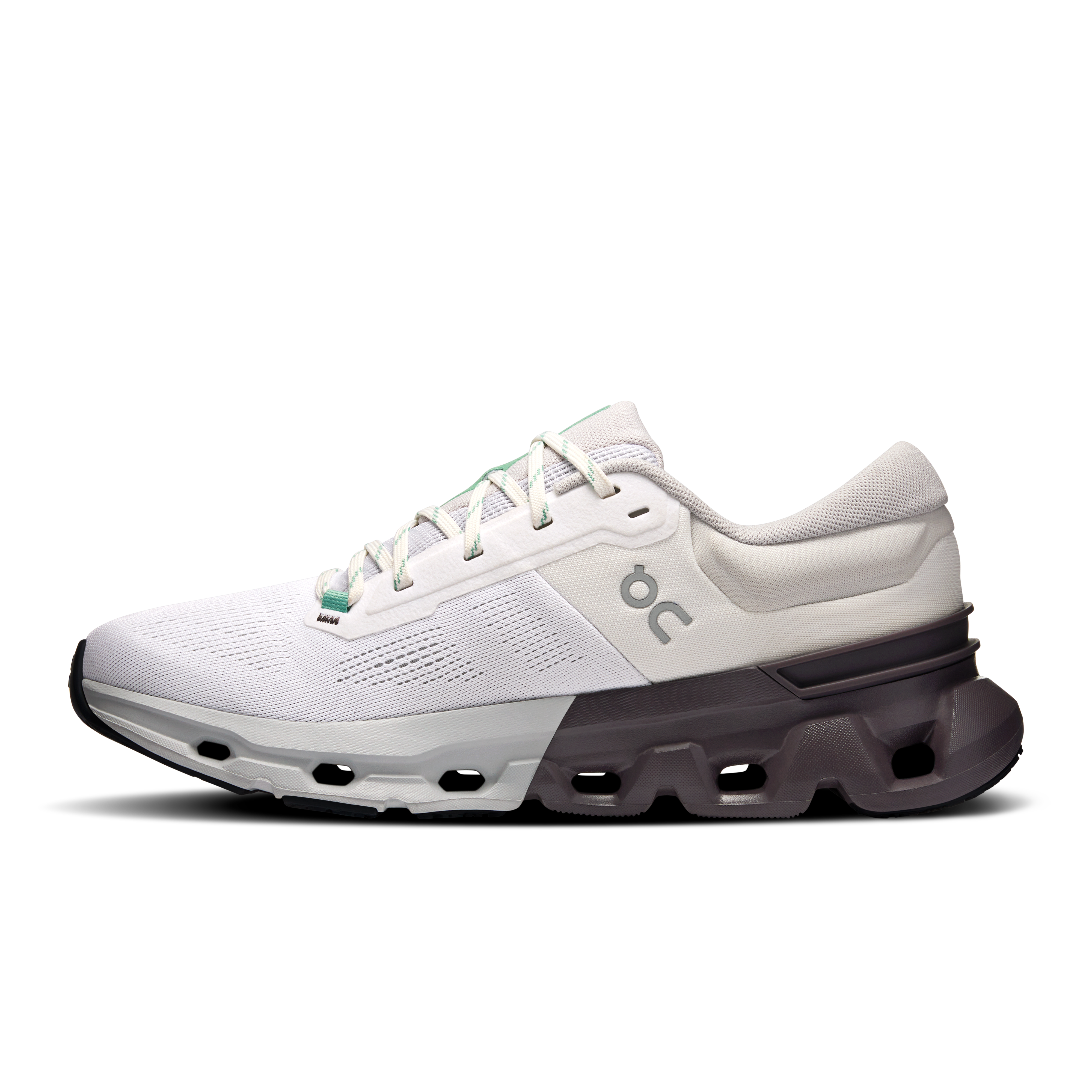 On Cloudflyer 5 White & Pebble Men Road running Shoes