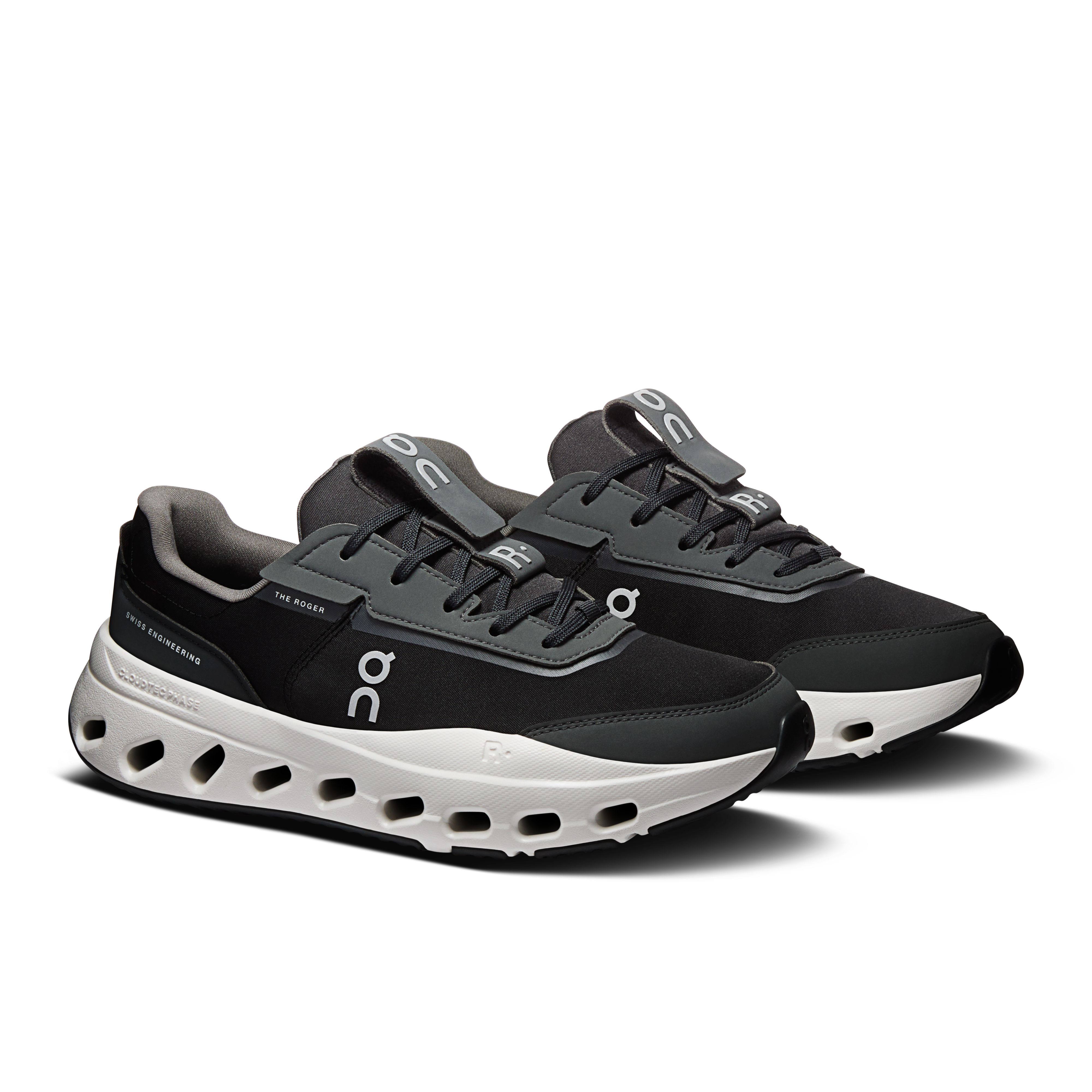 On THE ROGER Wildcard Black & White Women Tennis Shoes
