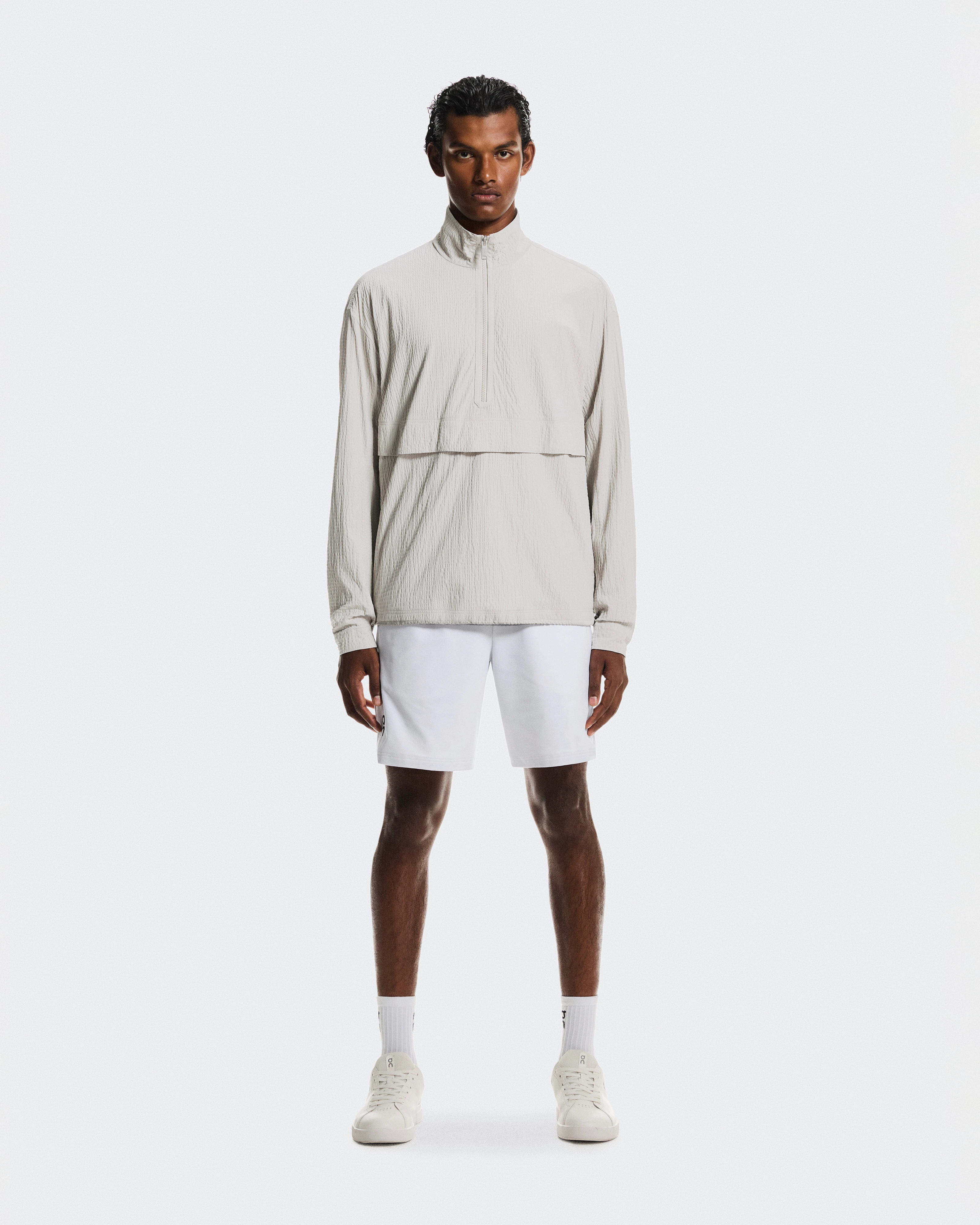 On Courtside 1/2 Zip Eaze Sand Homme Sweats à capuche et sweats