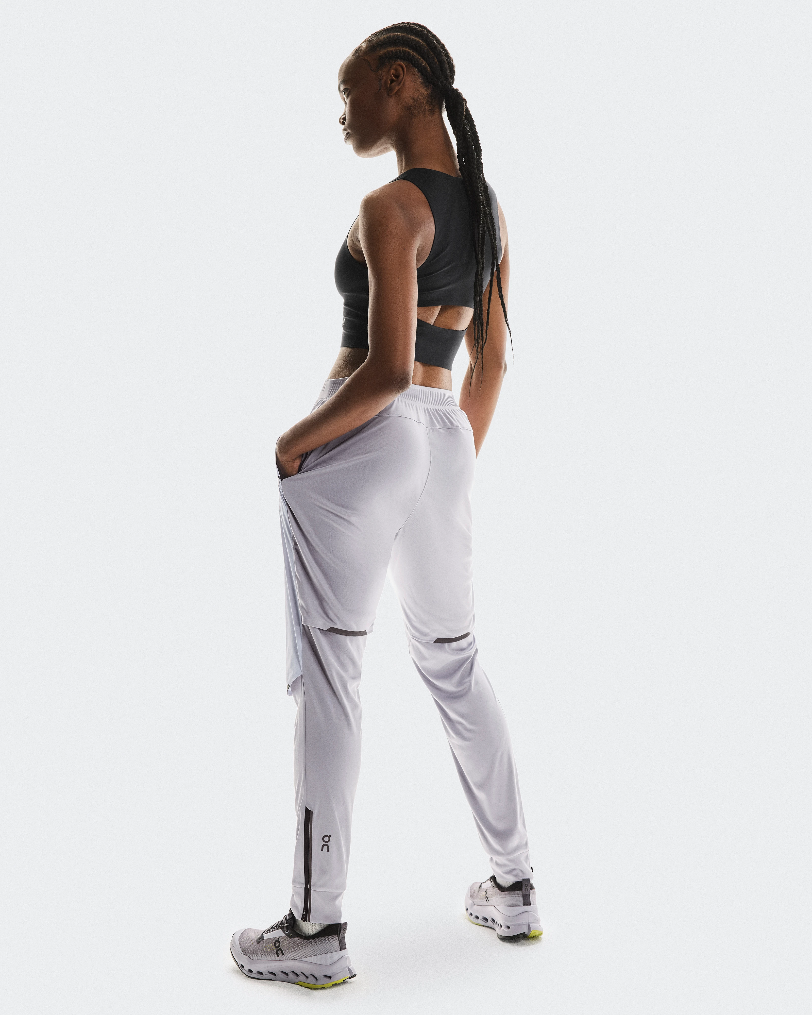 On Weather Pants Nimbus & Lilac Women Pants