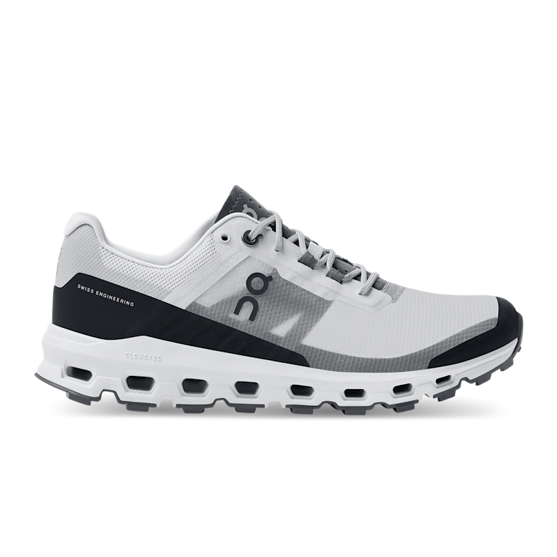 On Women's Cloudvista Trail Running Shoe in Glacier/Black, Size: 36.5