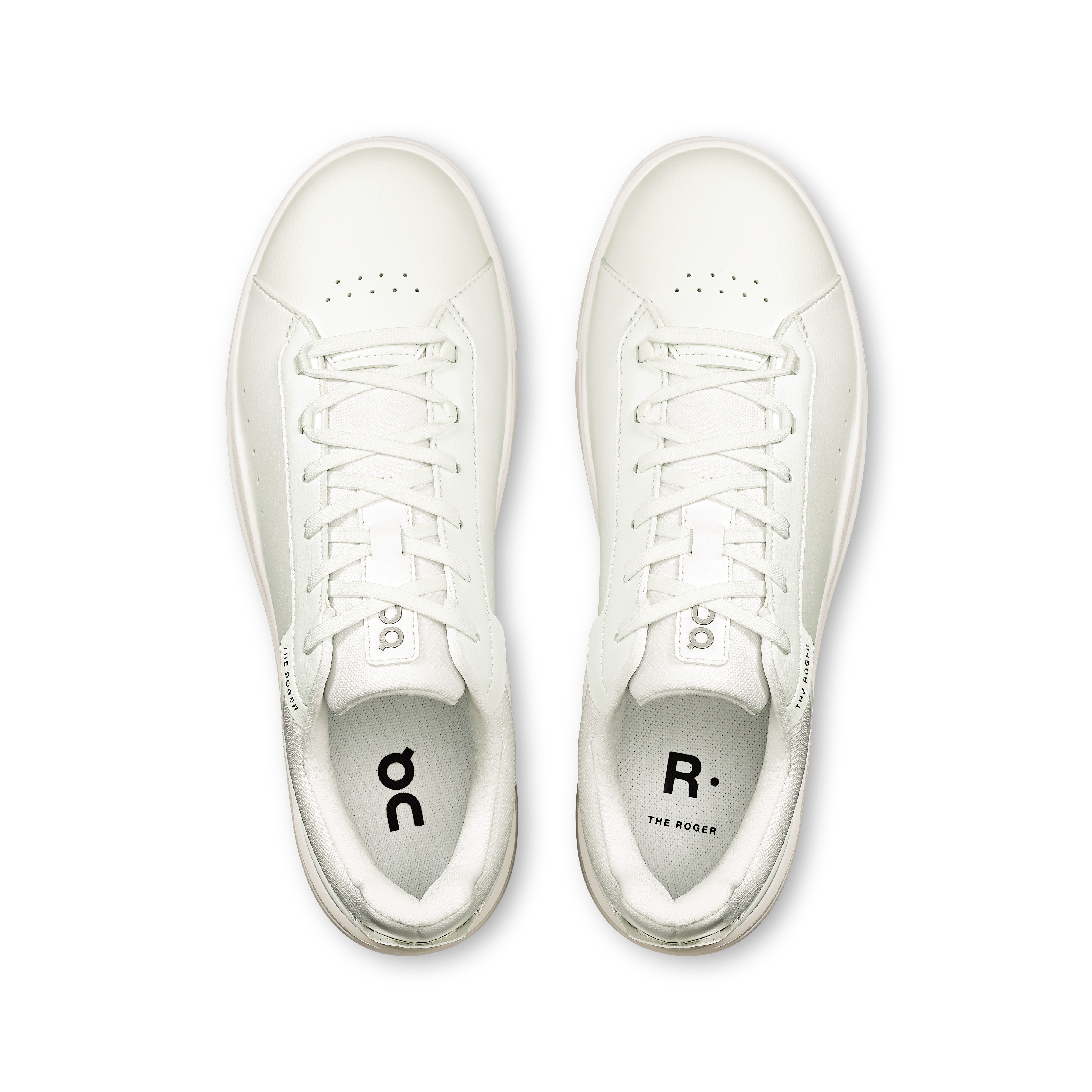 On THE ROGER Advantage White & White 남성 테니스 신발