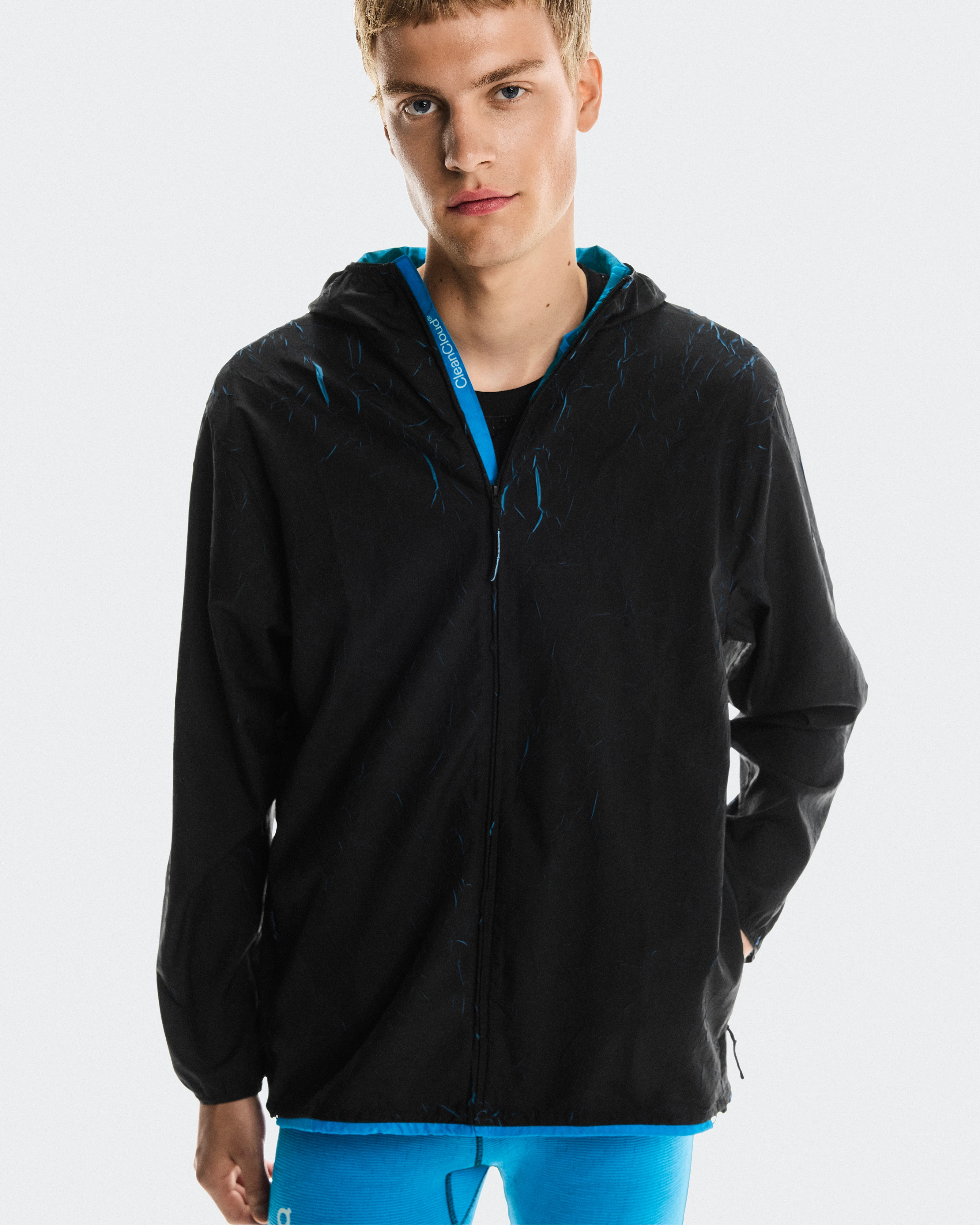 On Pace Run Jacket Malibu & Black Men Jackets