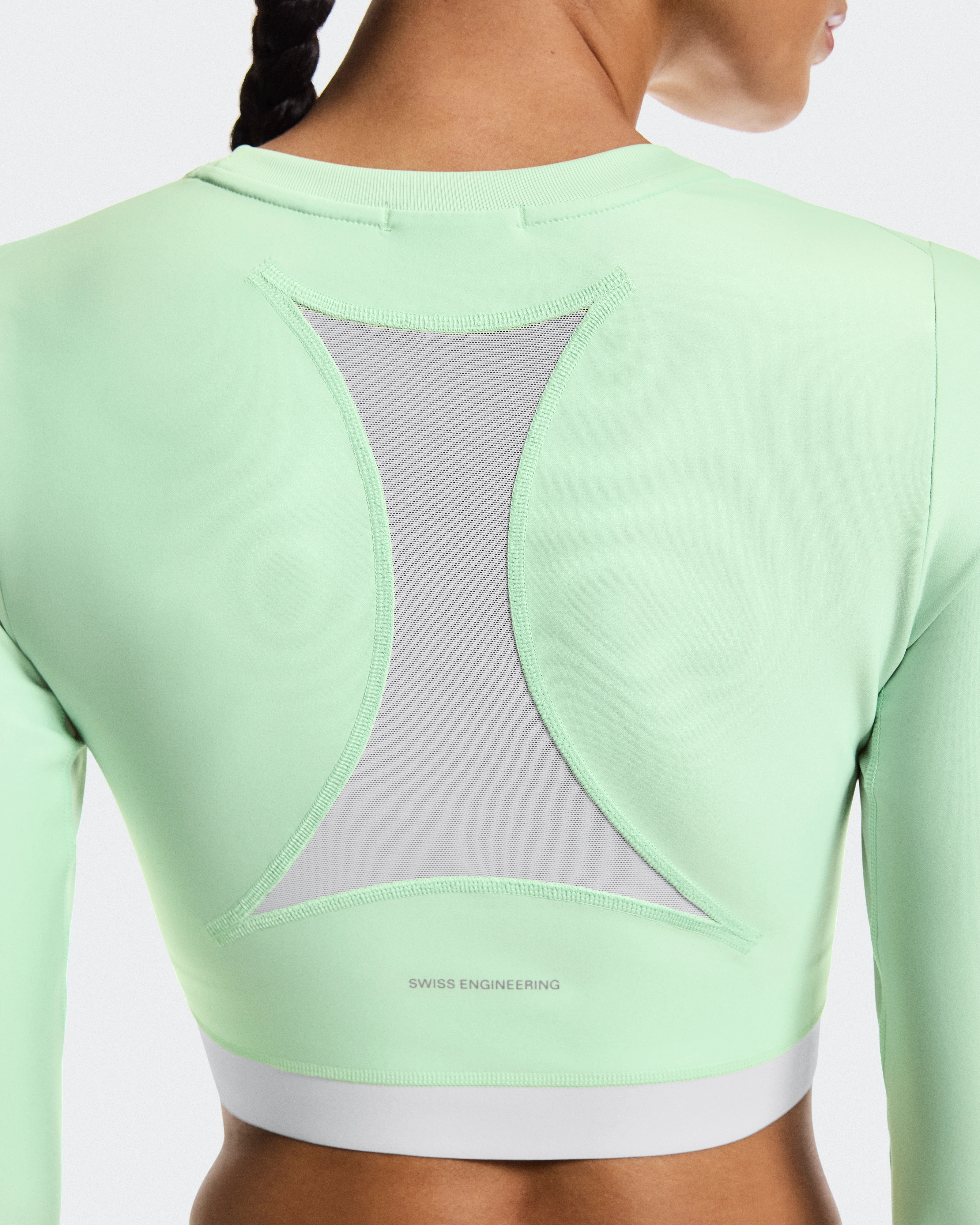 On Train Long Sleeve Crop Creek Feminino Partes de cima e camisetas