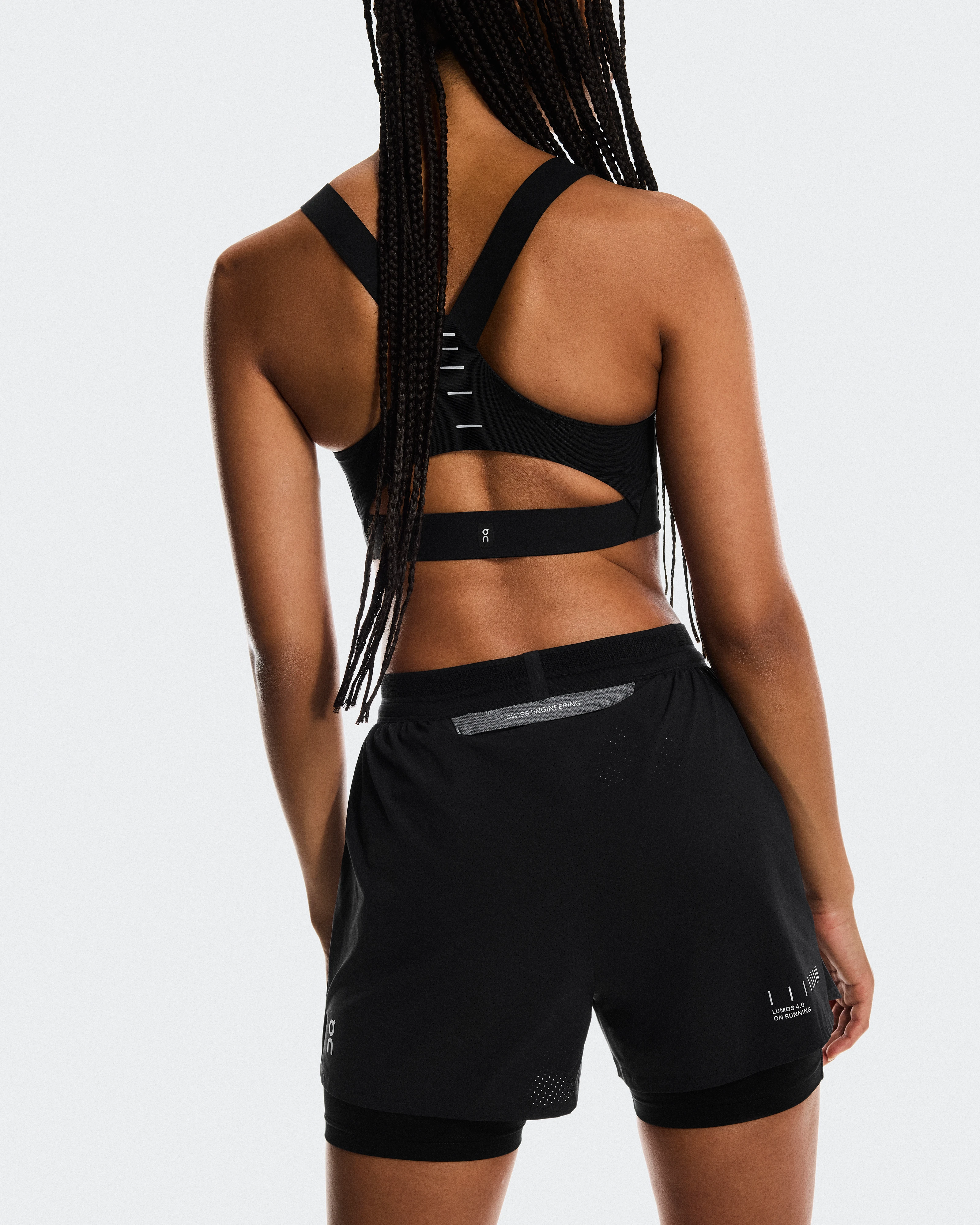 On Performance Shorts Lumos Eclipse & Black Femme Shorts