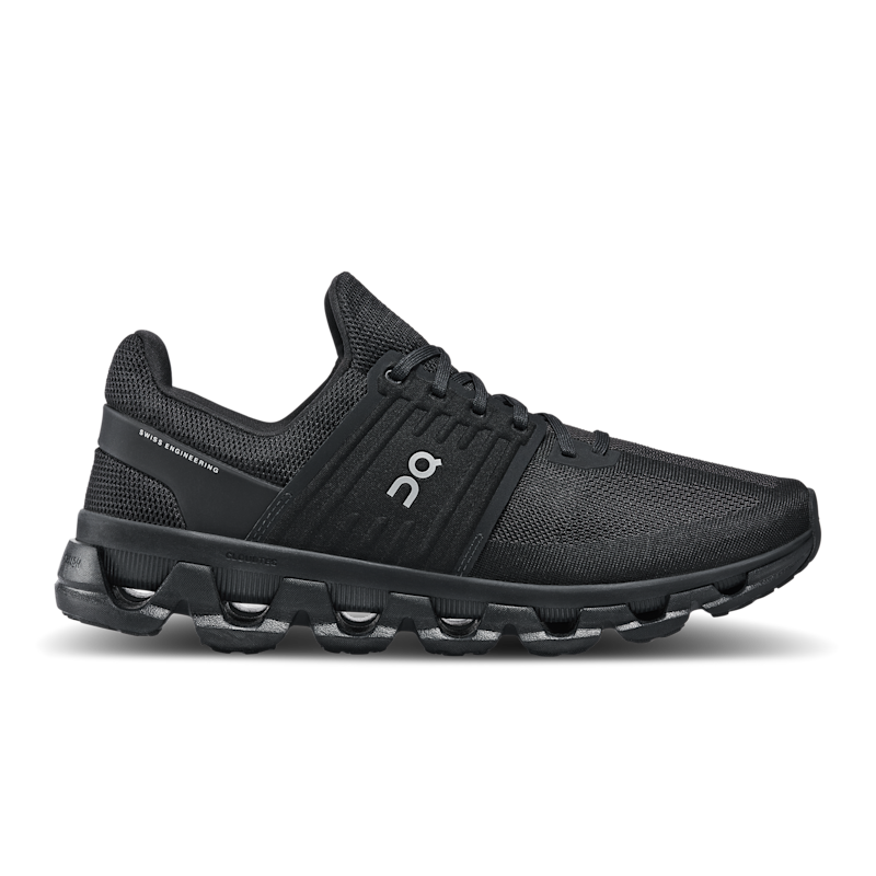 On Men's Cloudswift 3 AD Lifestyle Shoe in All Black, Size: 12.5, Recycled Polyester