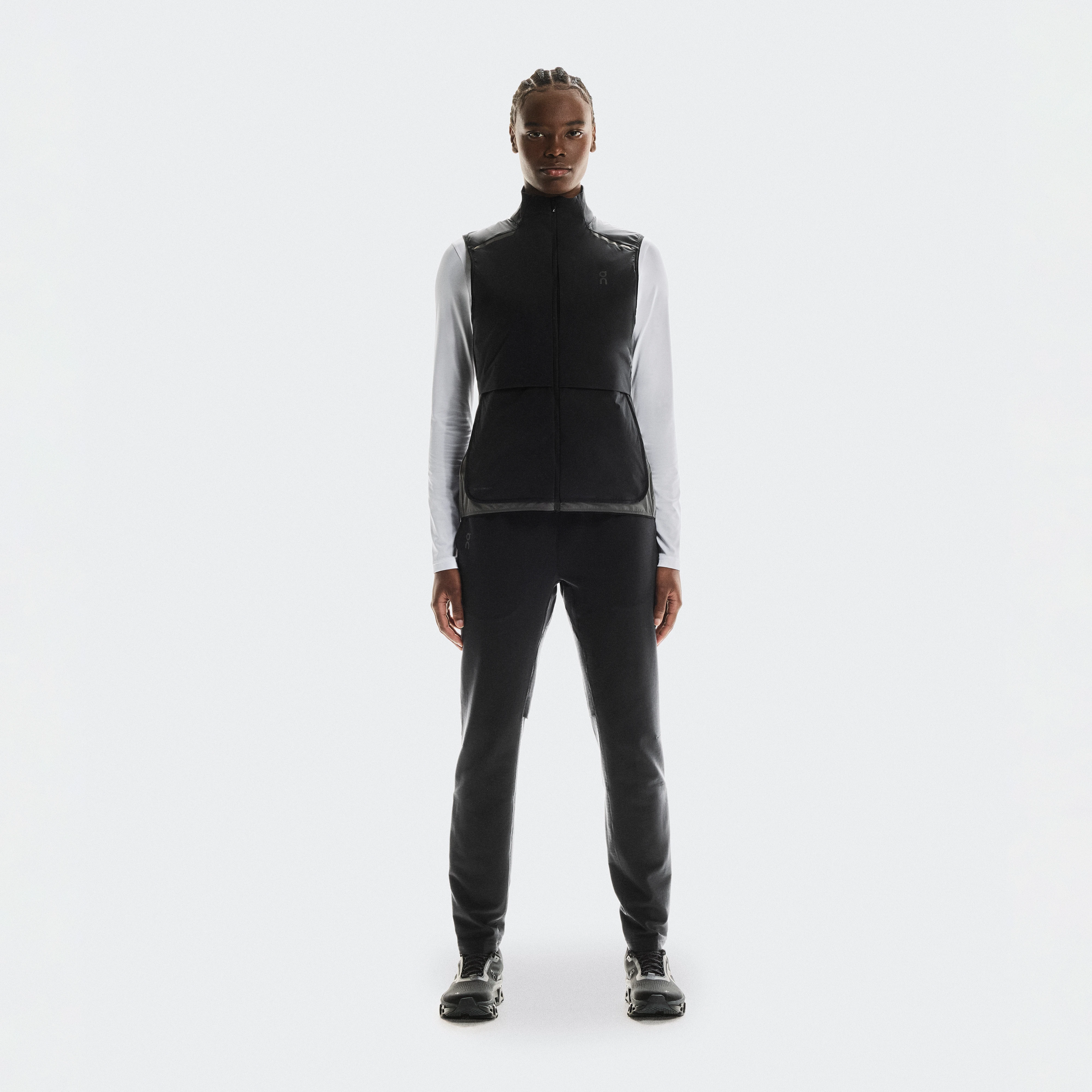 On Weather Pants Winter Black Women Women – Road running, four-way stretch, cold weather Pants
