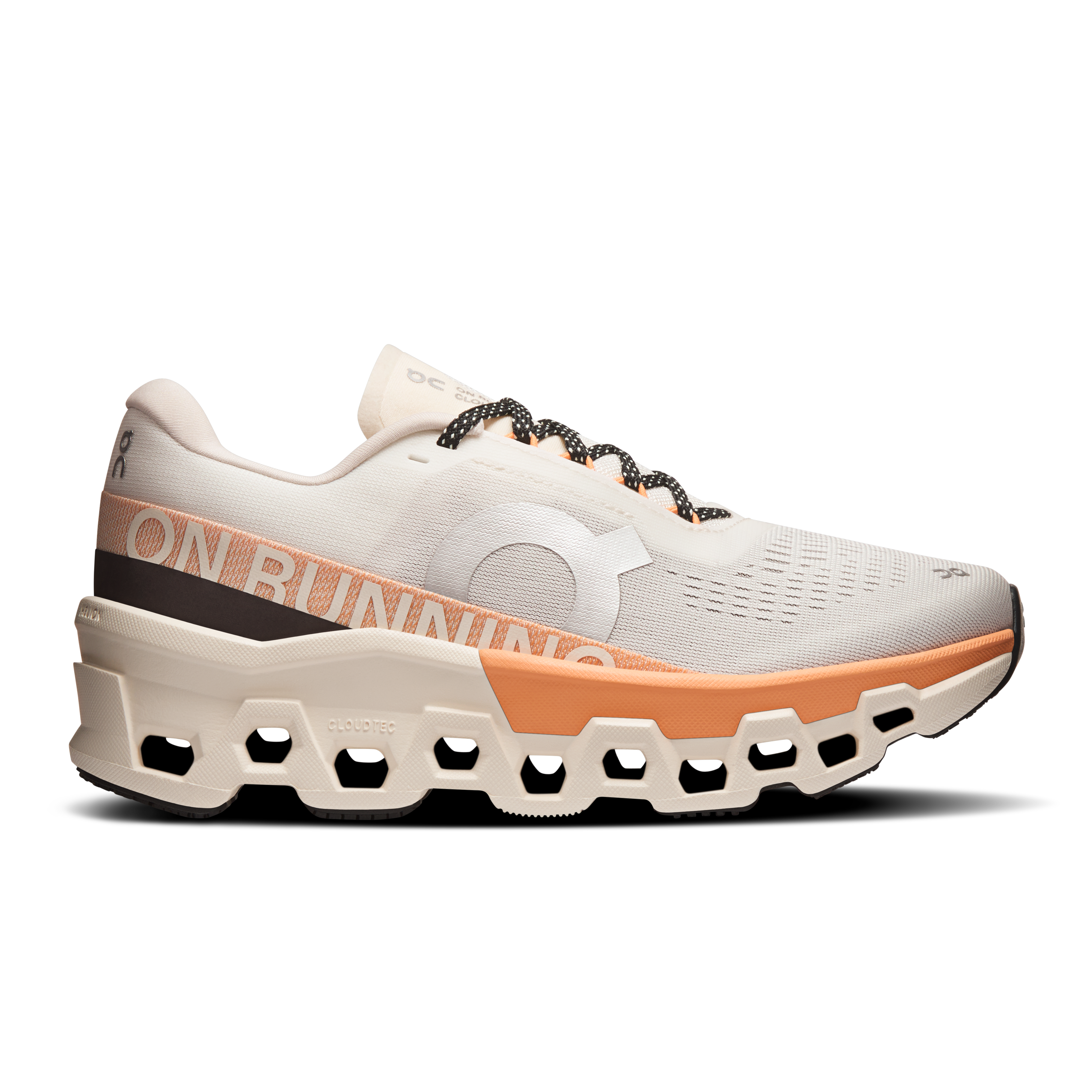 On Cloudmonster 2 Beige Orange Damen Damen – Strassenlauf, Lange Läufe, Maximale Dämpfung Schuhe